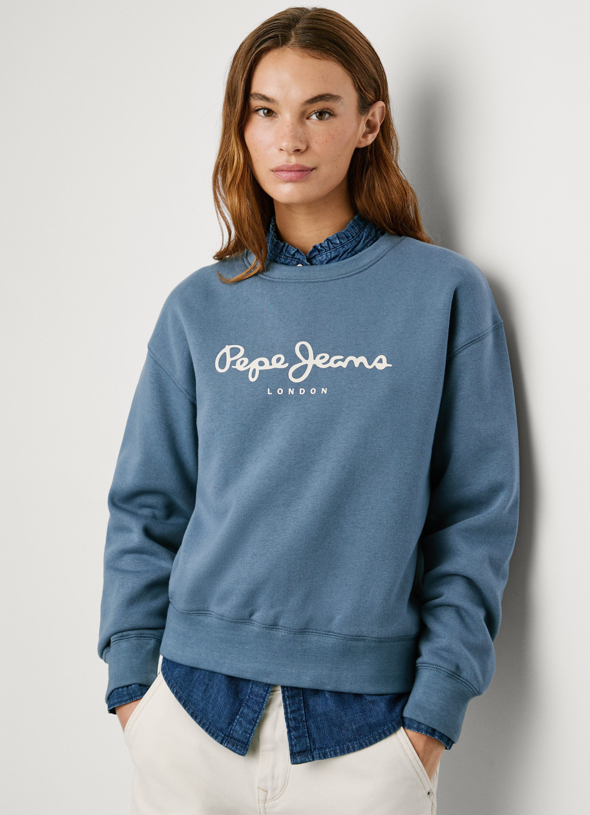 Pepe Jeans Sweatshirt BADDY met een ronde hals