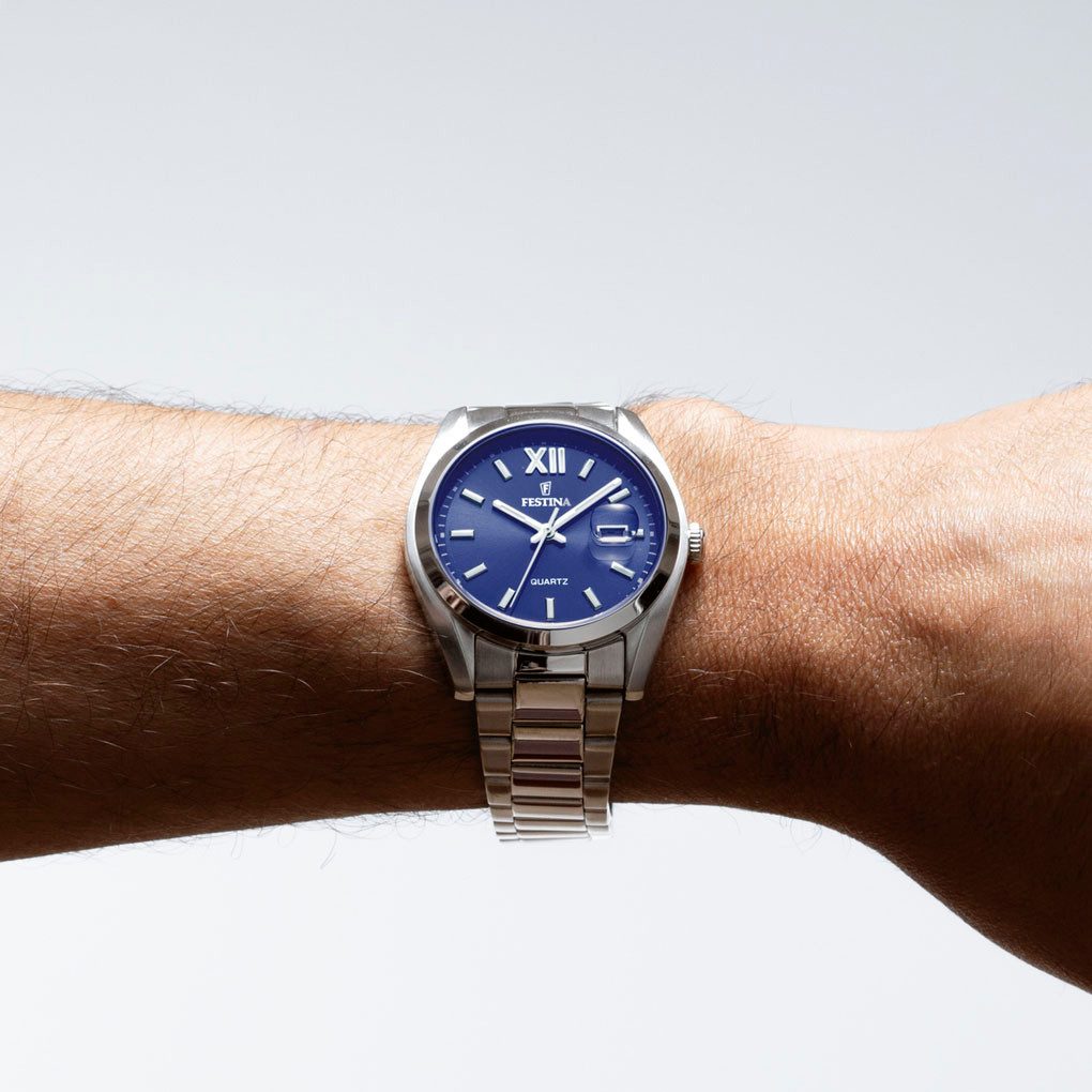 Festina Kwartshorloge Horloge, dameshorloge, herenhorloge, stalen band, analoog, dag