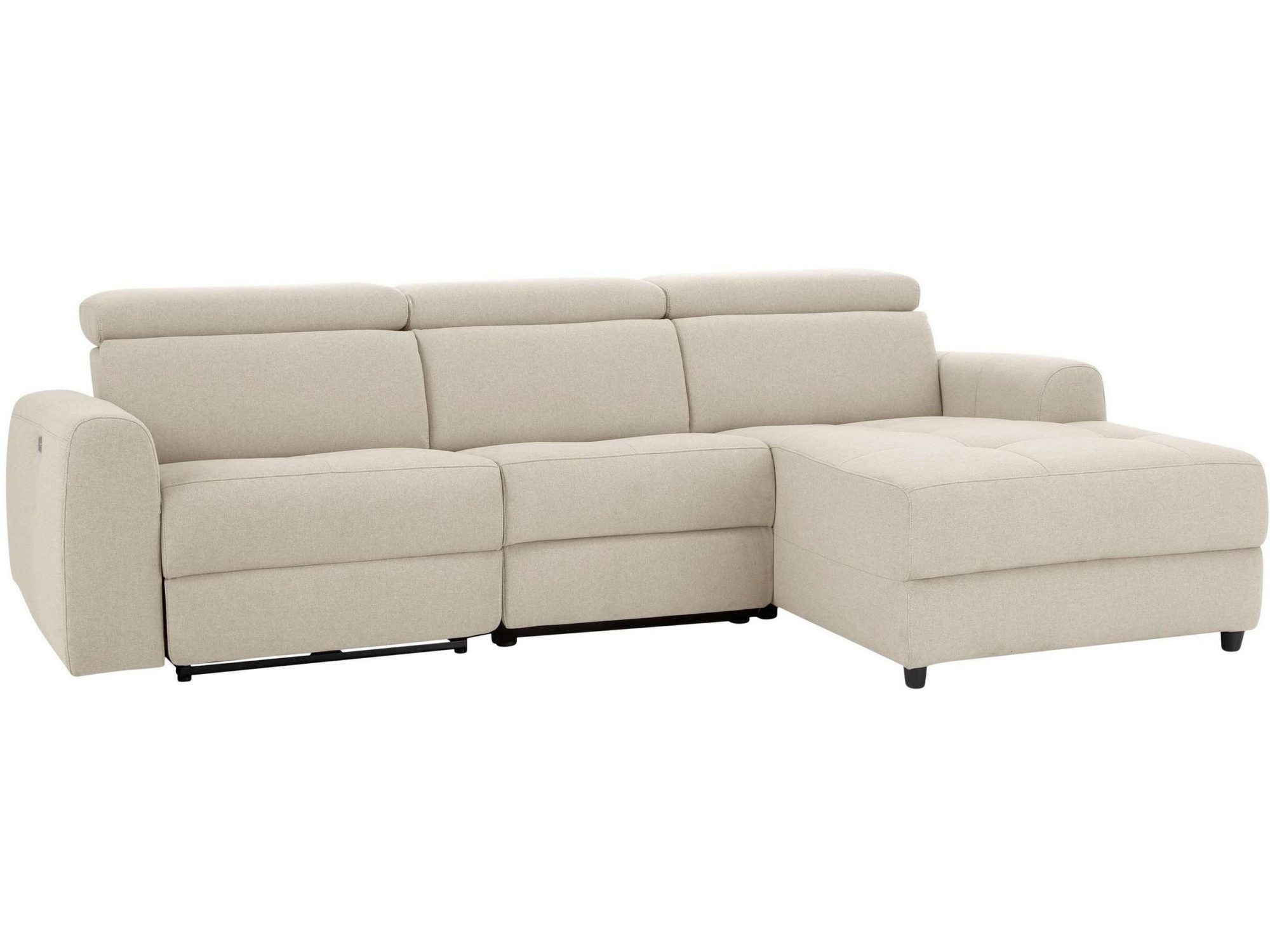 Home affaire Hoekbank Sentrano, L-vorm, 275 cm, man. of electr. relaxfunctie en usb/kopverstelling