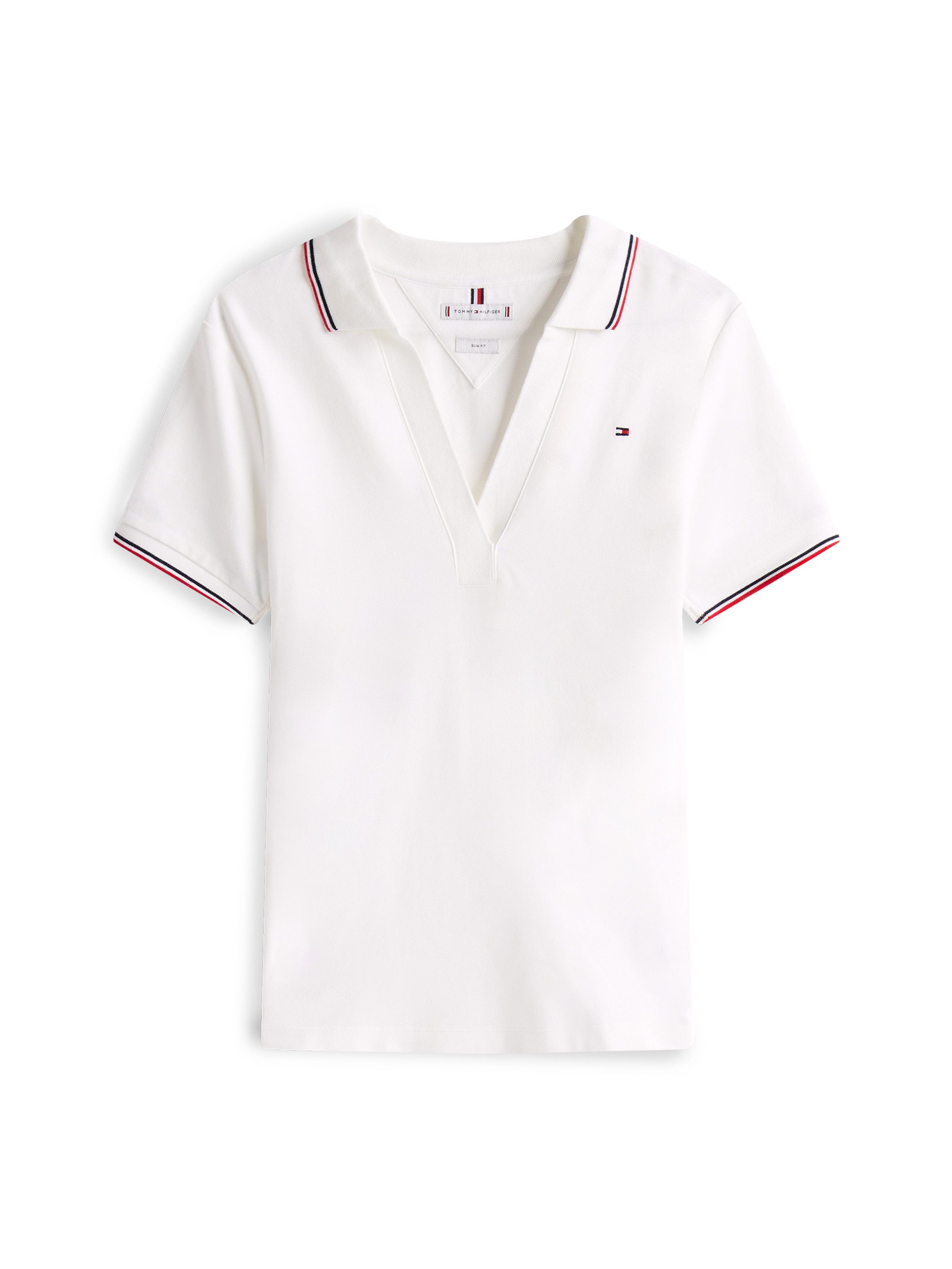 Tommy Hilfiger Poloshirt 1985 TIPPING SLIM OPEN SS POLO