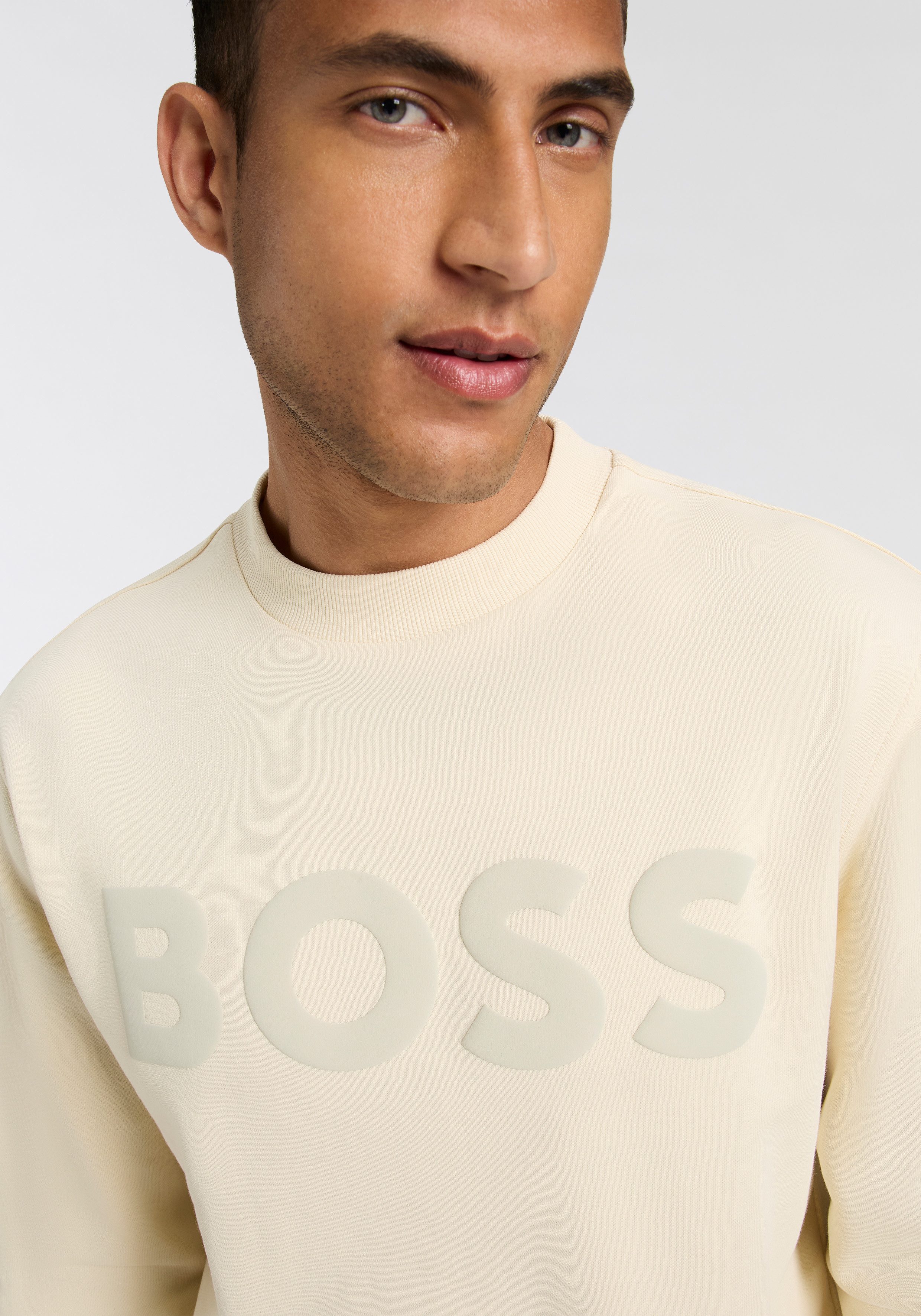 Boss Orange Sweatshirt WeBasicCrew met een ronde hals