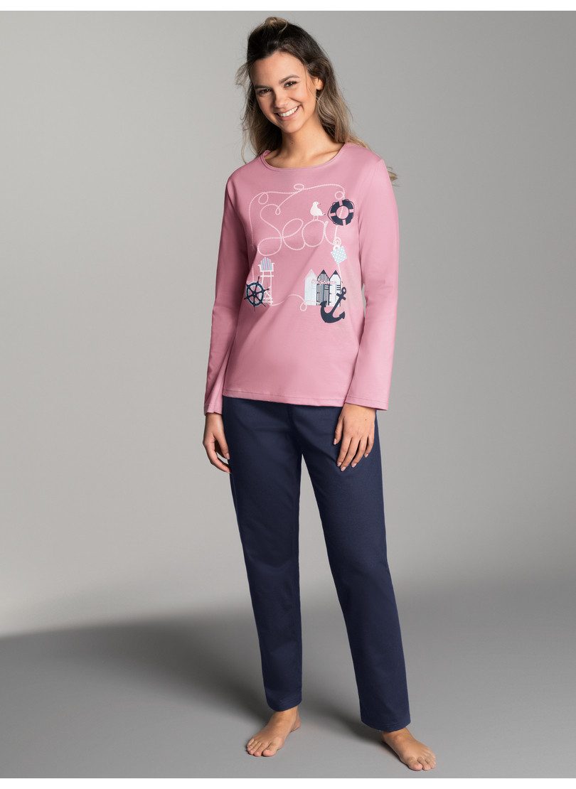 Trigema Pyjama TRIGEMA pyjama met maritieme print (1-delig)