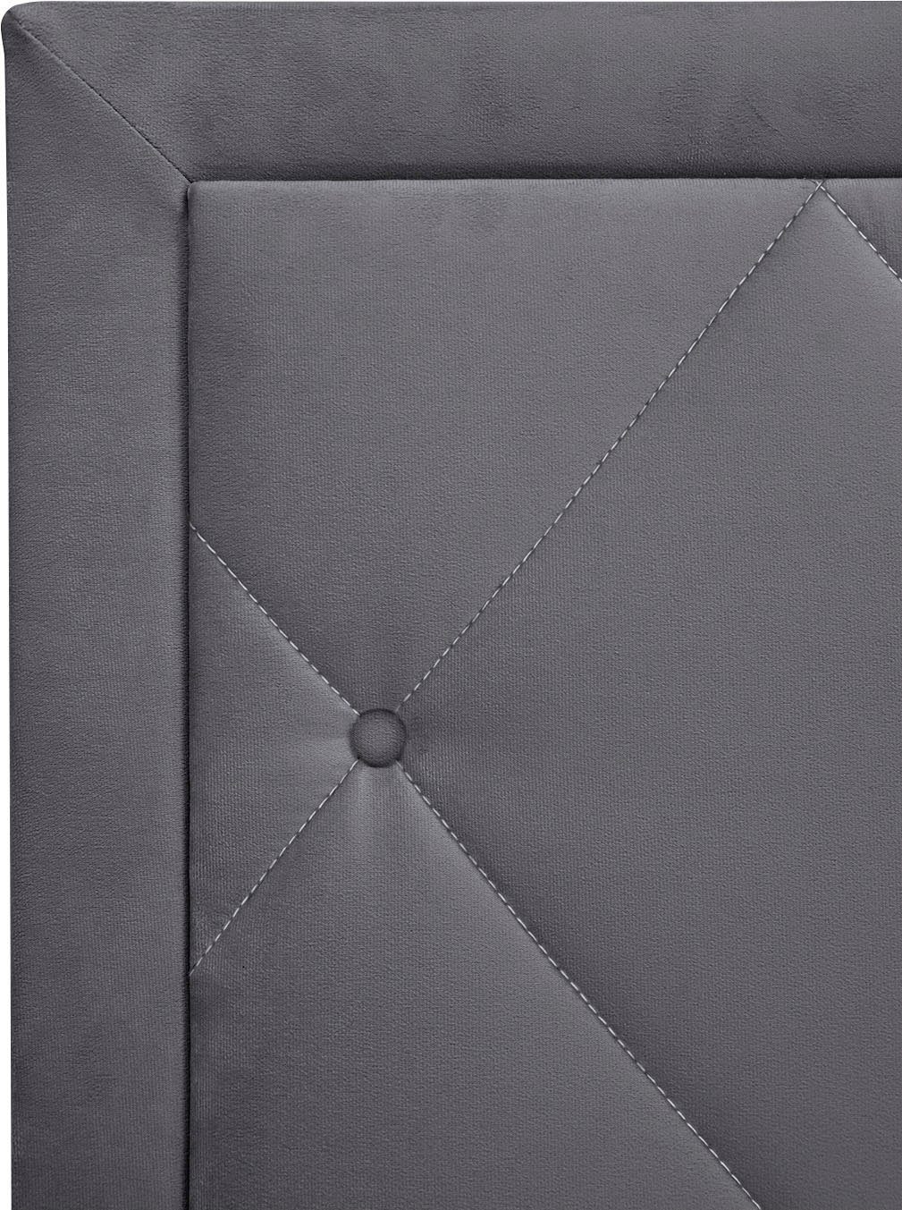 Leonique Boxspring Alfie, bestseller! Inclusief bedlade & topper Optioneel met knoopstiksels of strassstenen, H2, H3 en H4 verkrijgbaar