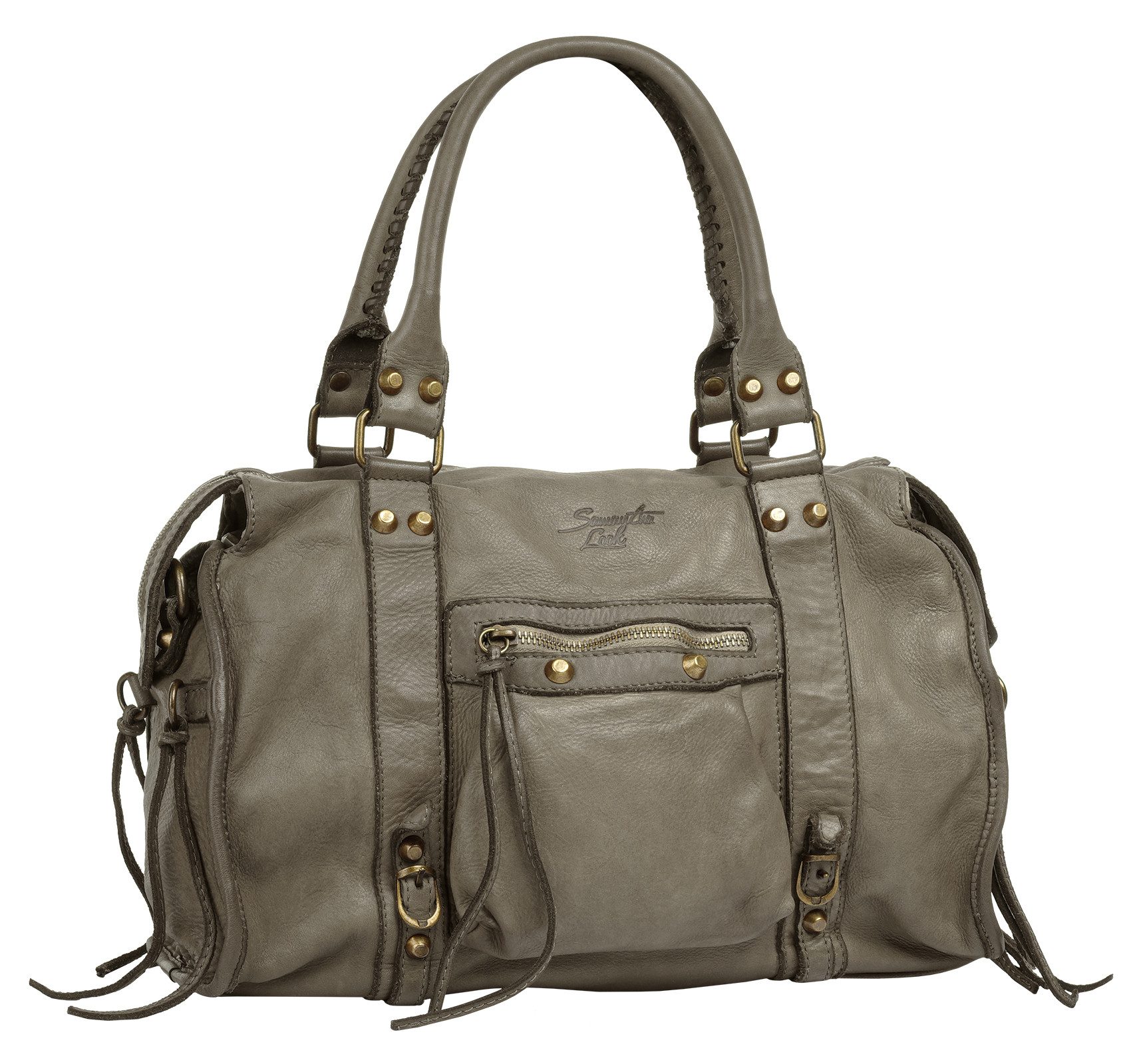 Samantha Look Shopper echt leer, made in italy (1-delig)