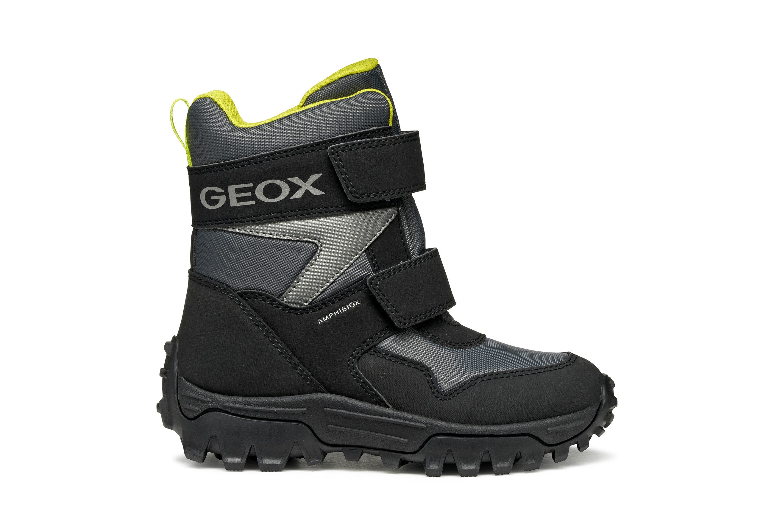 Geox Winterlaarzen J HIMALAYA BOY B ABX Snowboots, klittenbandlaarzen met warmvoering, maatsjabloon om te downloaden