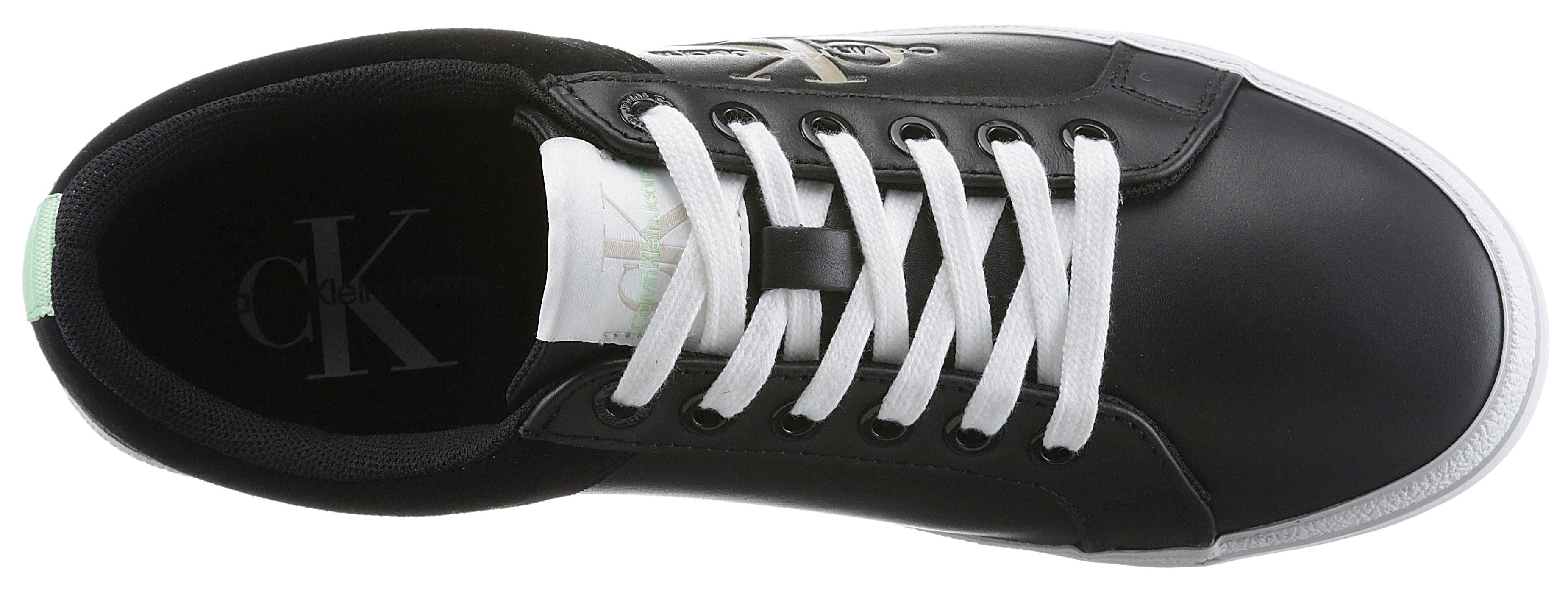 Calvin Klein Plateausneakers SUSAN 9LS Logo-opdruk op de loopzool, vrijetijdsschoen, lage schoen, veterschoen