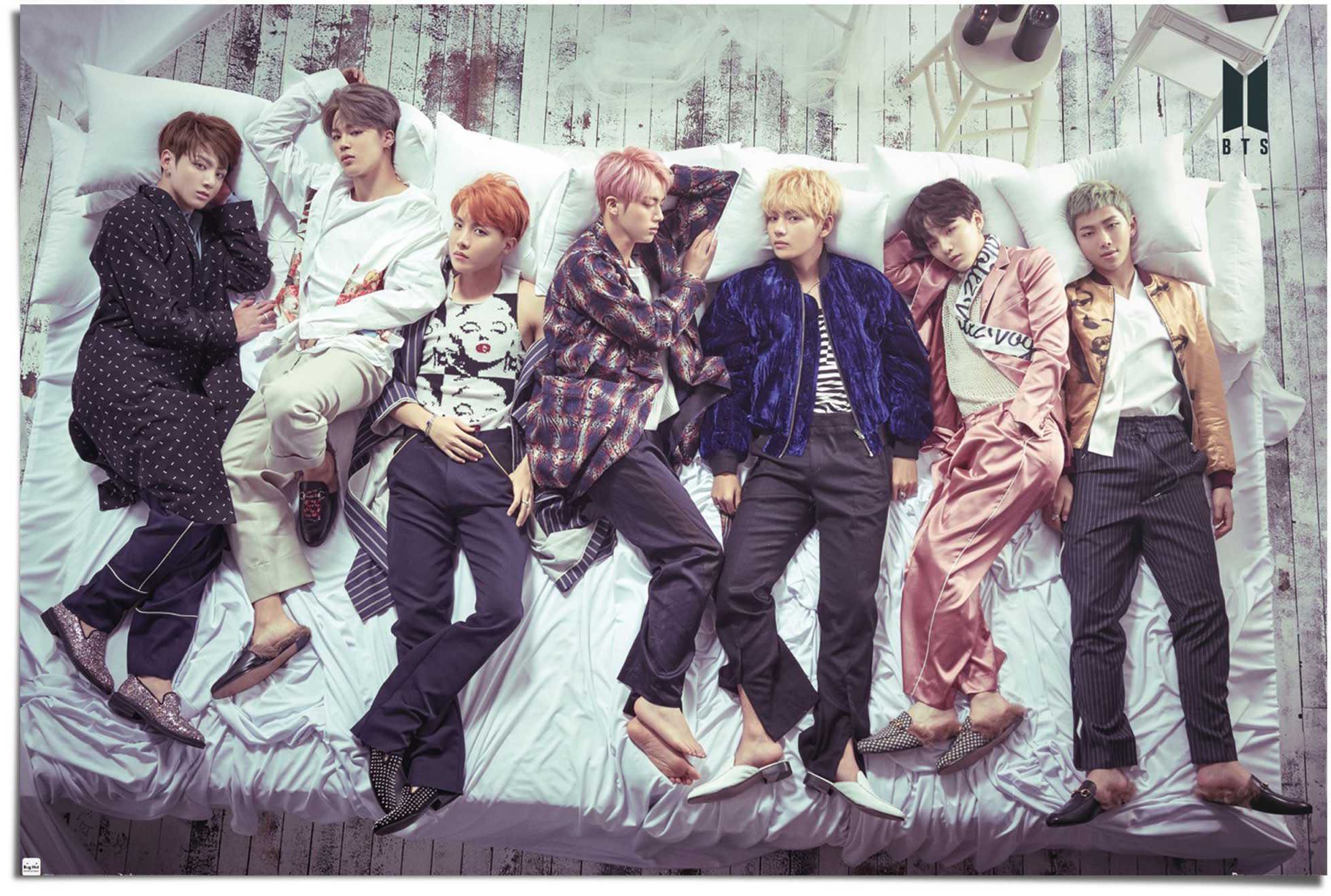 Reinders! Poster BTS bed - band - Bangtan boys