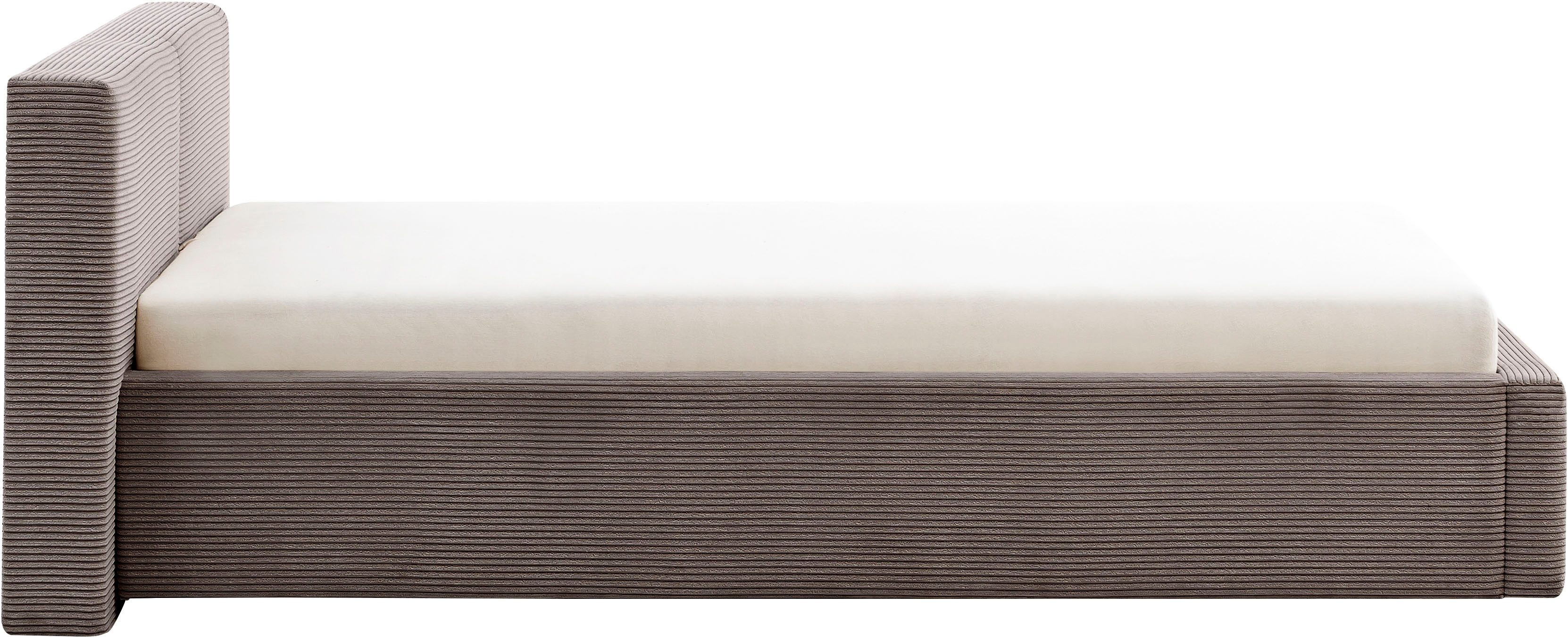 meise.möbel Gestoffeerd bed Cube optioneel met matras en bedlade