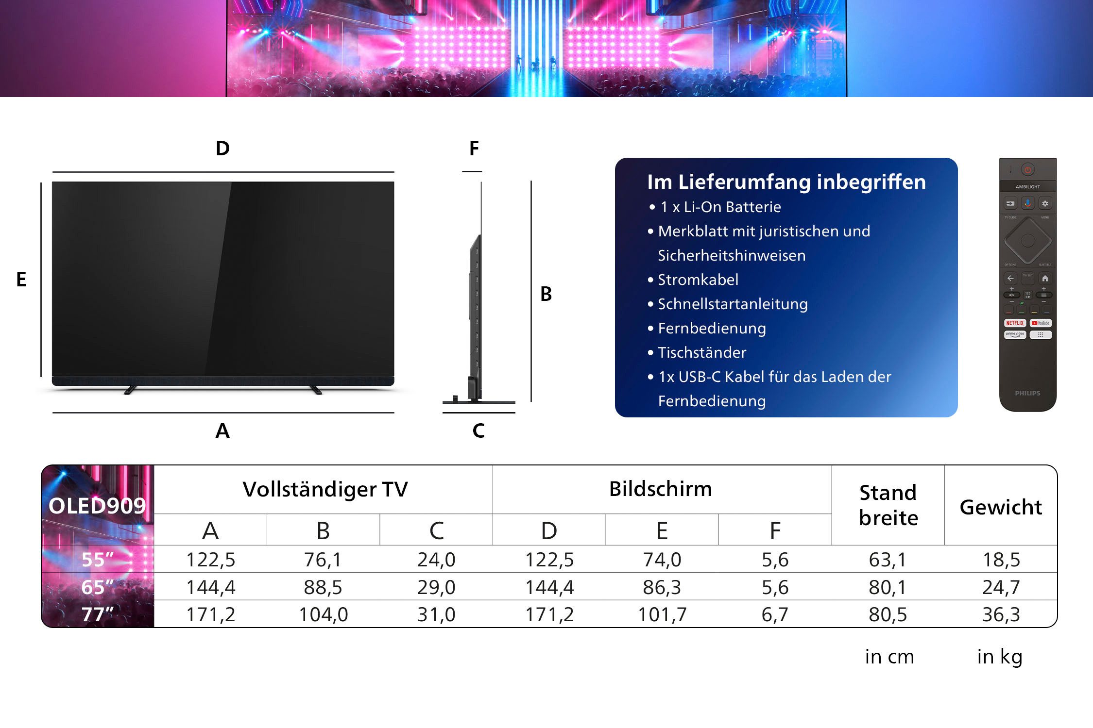 Philips OLED-TV 55OLED909/12, 138 cm / 55", 4K Ultra HD, Google TV - Smart TV