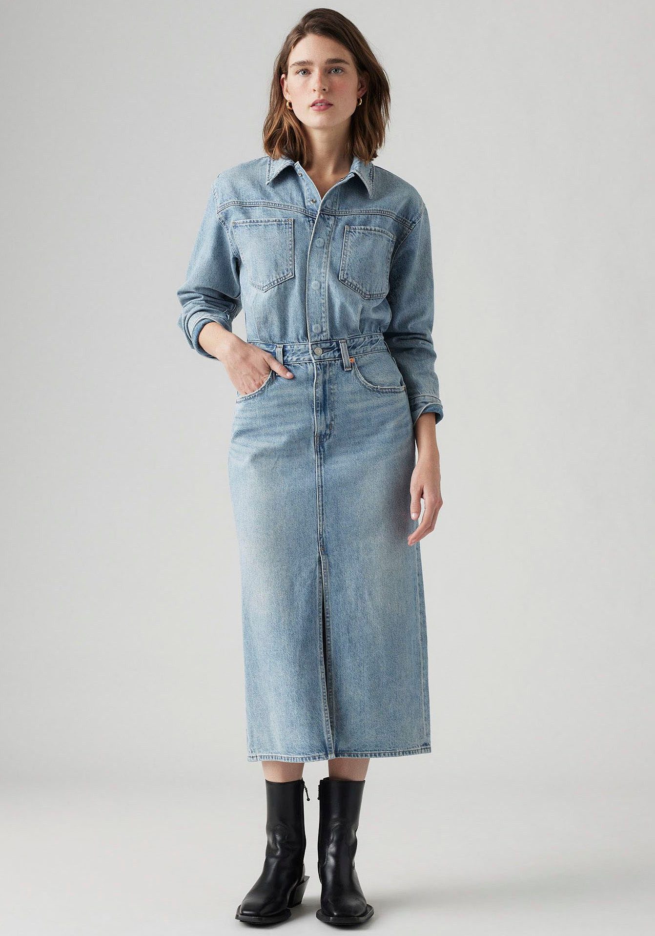Levi's® Jeans jurk WESTERN DENIM MID