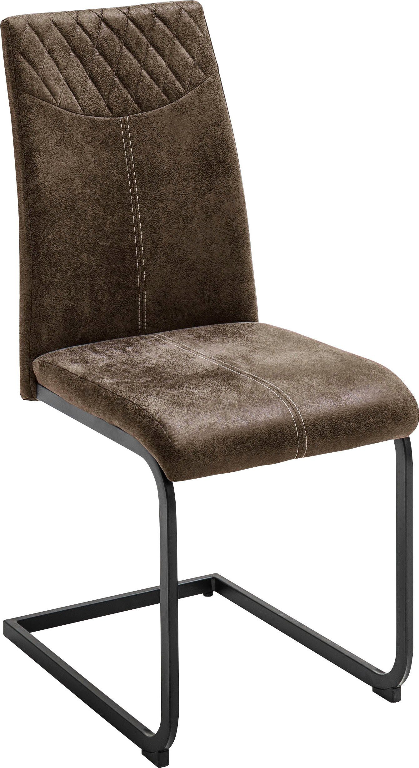 MCA furniture Eetkamerstoel Aosta Bekleding vintage-look, stoel belastbaar tot 120 kg (set, 4 stuks)