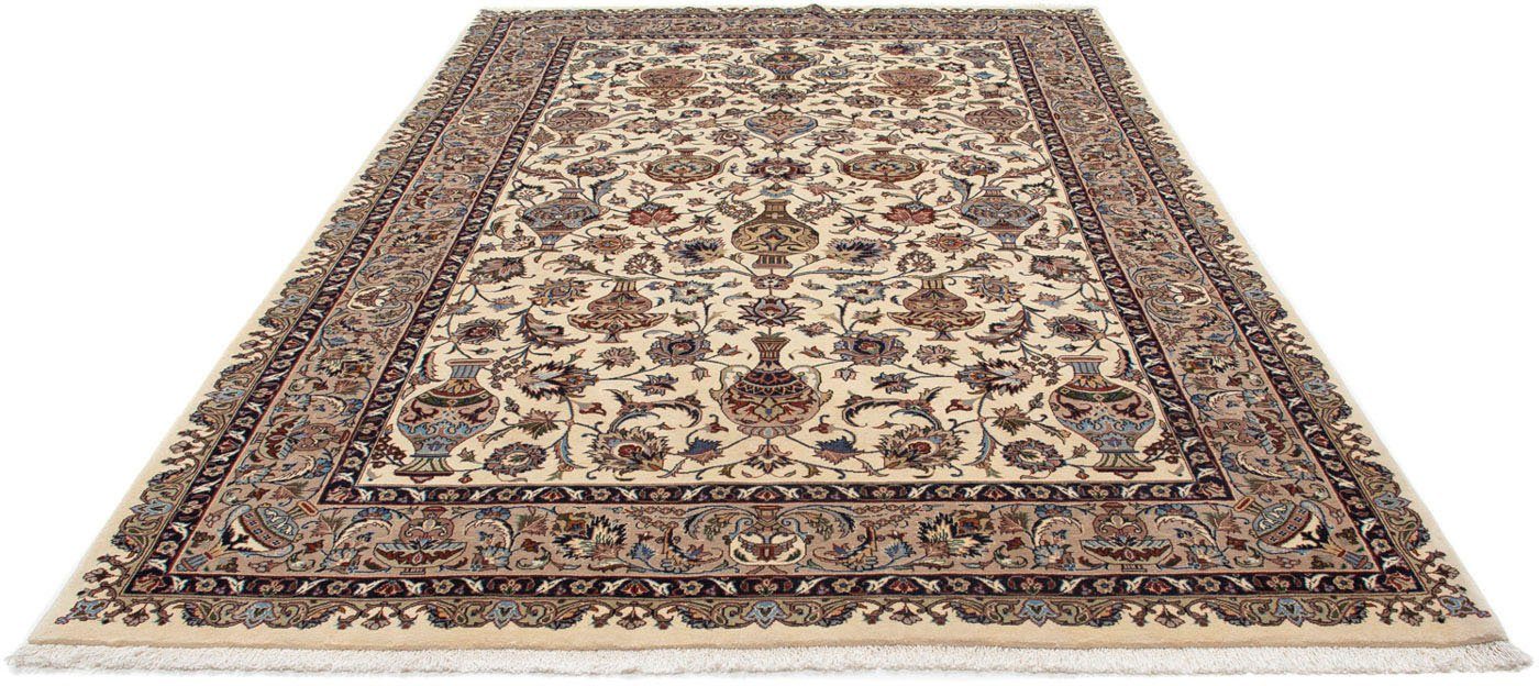 morgenland Wollen kleed Kaschmar bloemmotief beige 300 x 197 cm Uniek exemplaar met certificaat