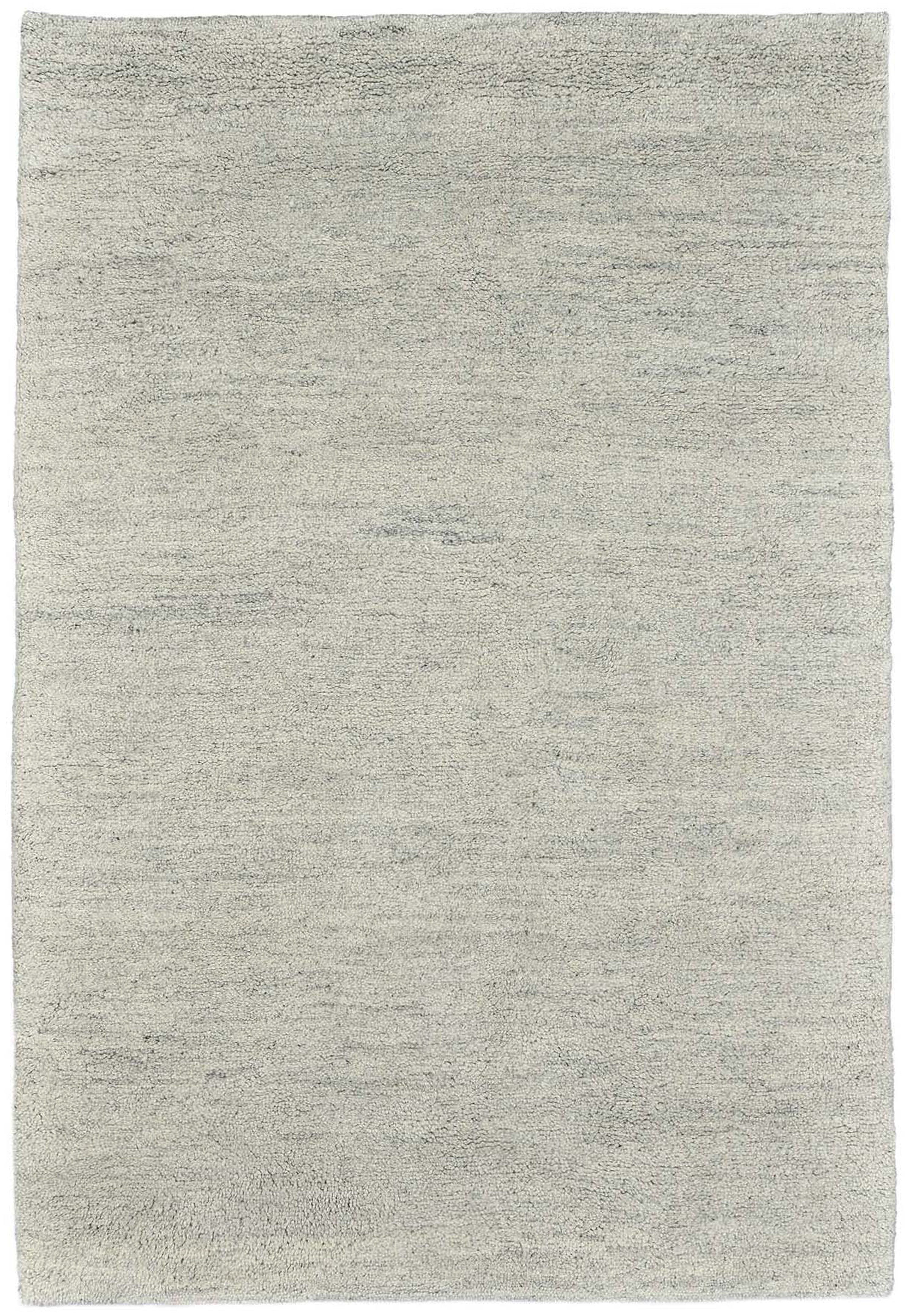 THEKO Wollen kleed Hadj uni echt berber-vloerkleed, zuivere wol, mêlee, met de hand geknoopt wollen vloerkleden maat 200 cm x 300 cm x 25 mm beige