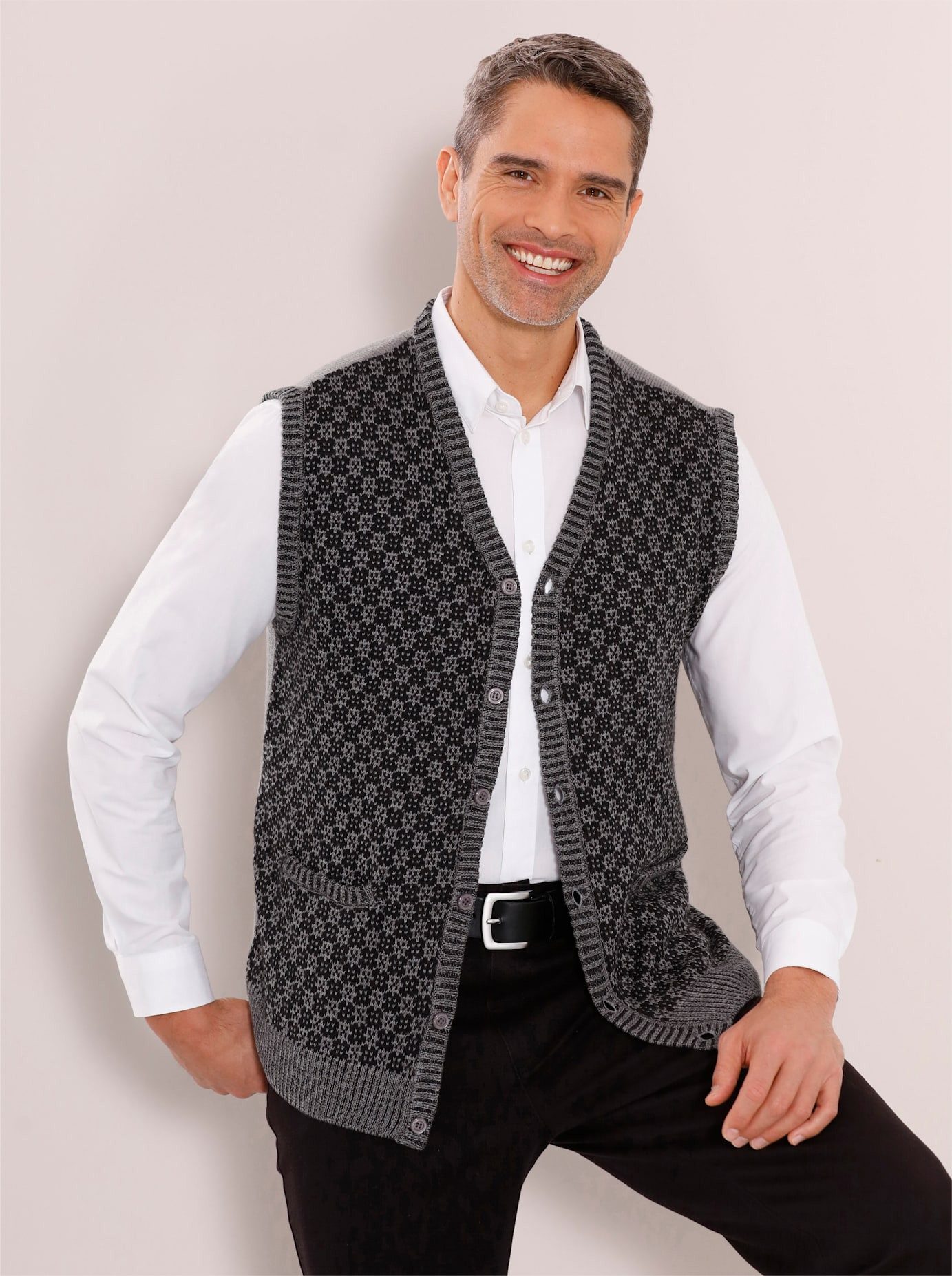 Classic Mouwloos vest heren vesten maat 52 grijs