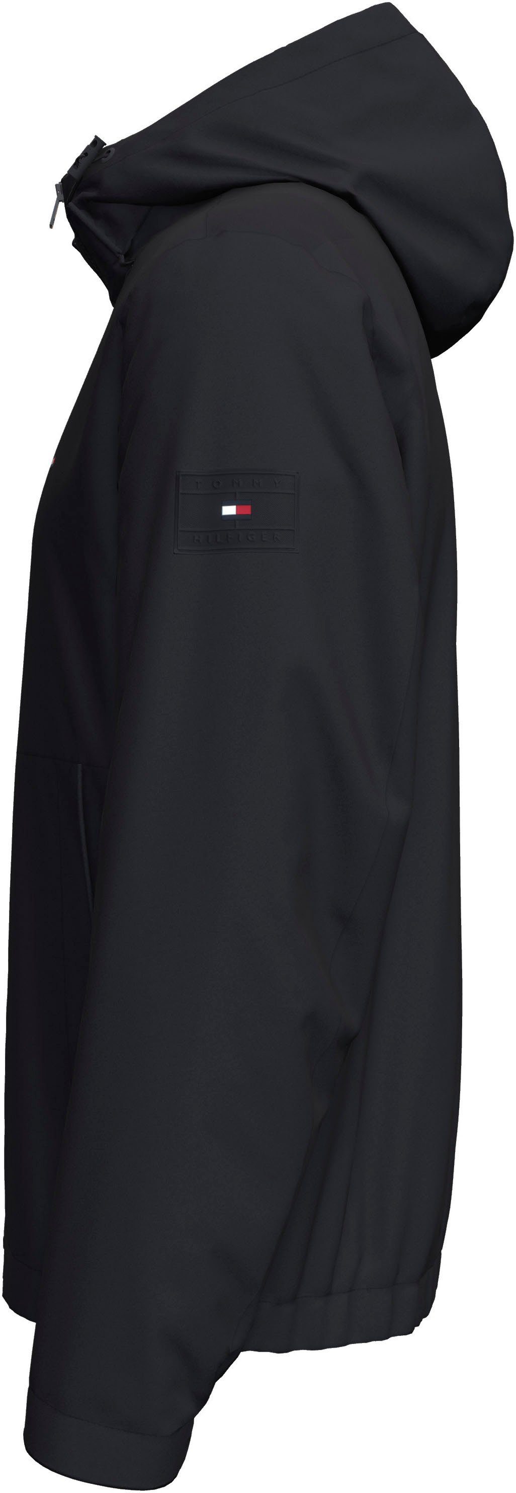 Tommy Hilfiger Outdoorjack RWB HOODED JACKET met verstelbare capuchon