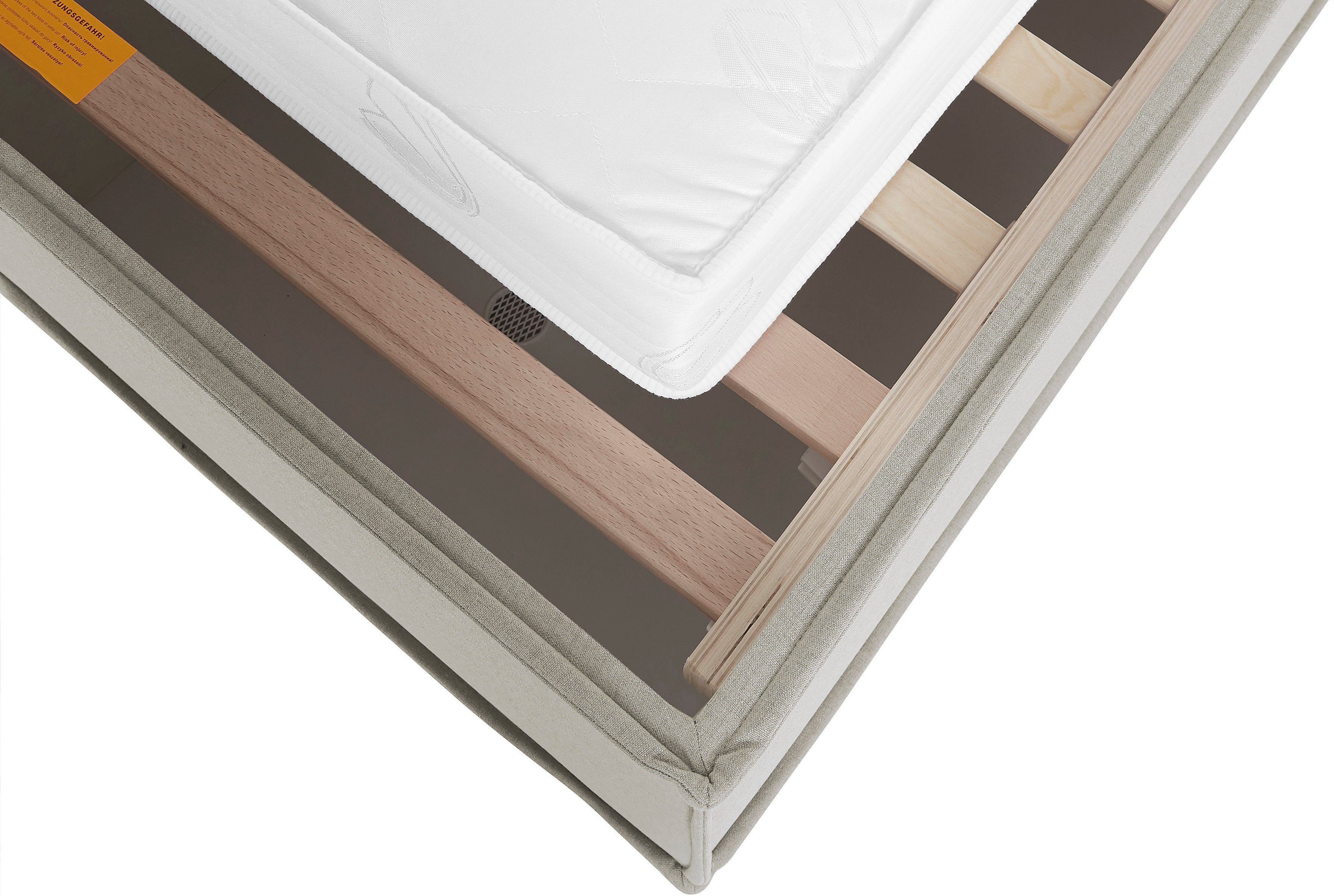 LeGer Home by Lena Gercke Gestoffeerd bed Isaline naar keuze zonder matras of met 3 matrassoorten, hoofdbordhoogte 107 cm