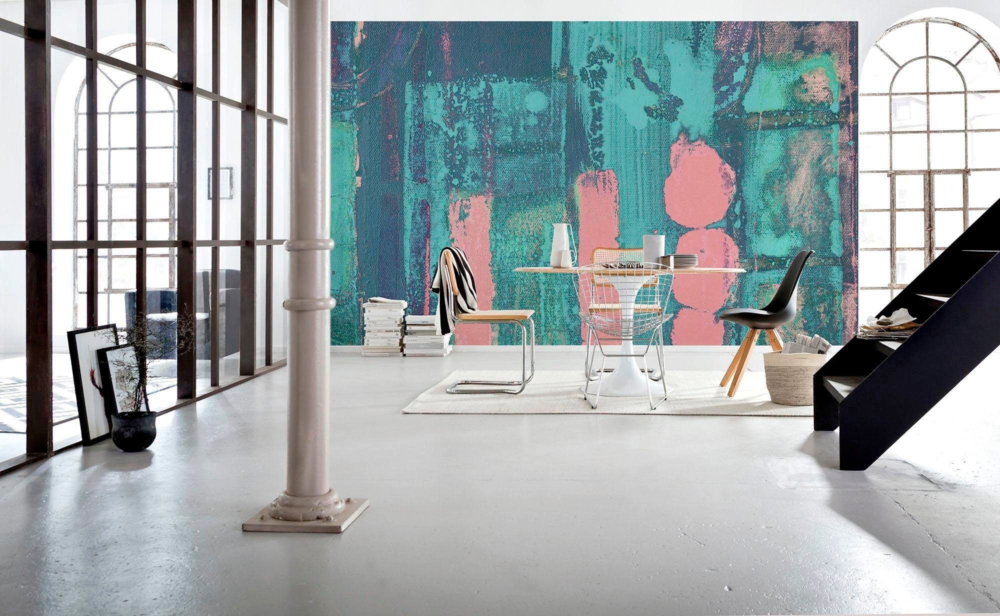 Komar Vliesbehang Digitale print vlies - Stems Blooming - Afmeting 500 x 280 cm (1 stuk)