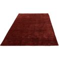 morgenland design-vloerkleed designer uni rosso 182 x 131 cm zeer zachtpolig rood