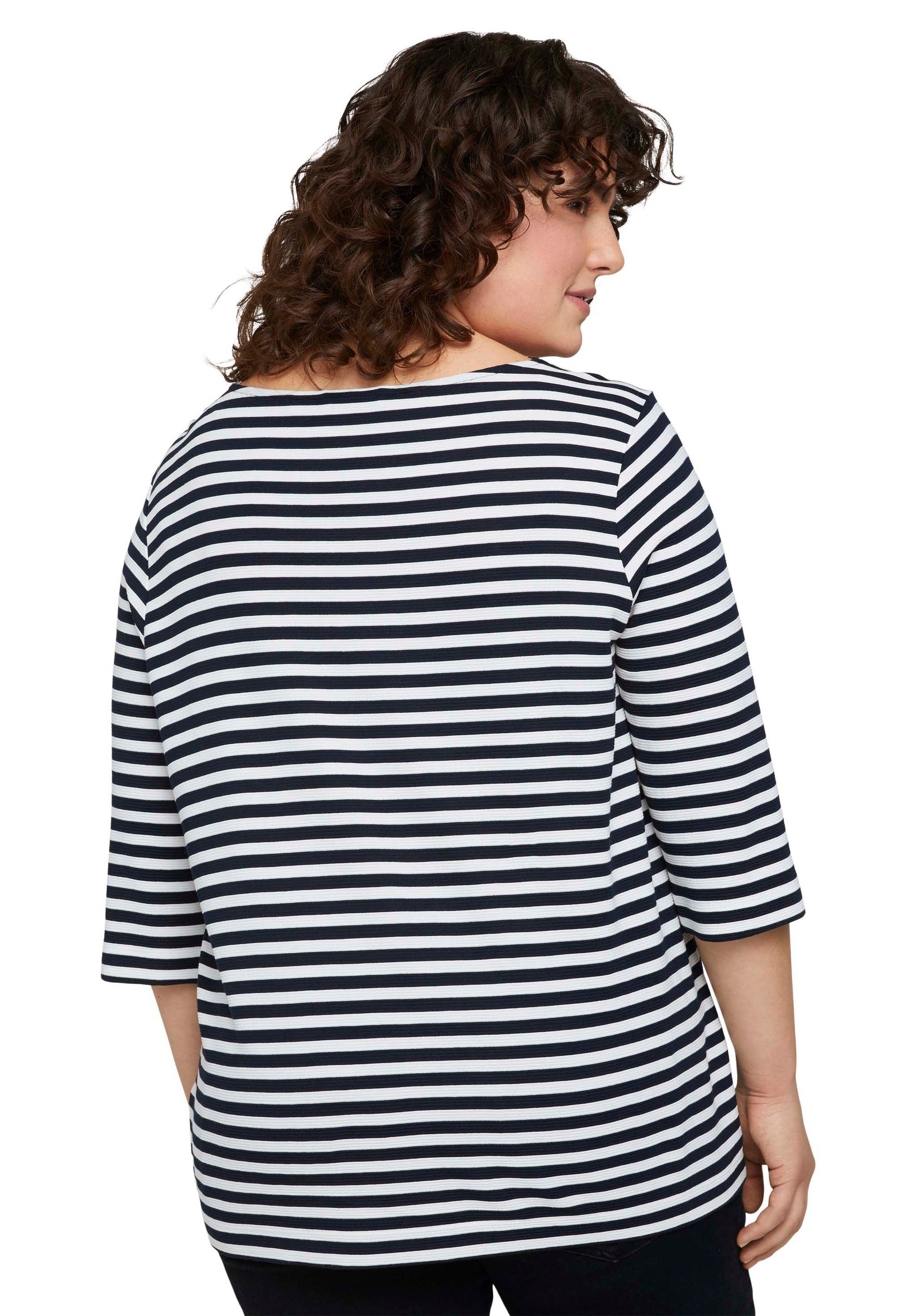 TOM TAILOR MY TRUE ME Shirt met 3/4 mouwen met strepen