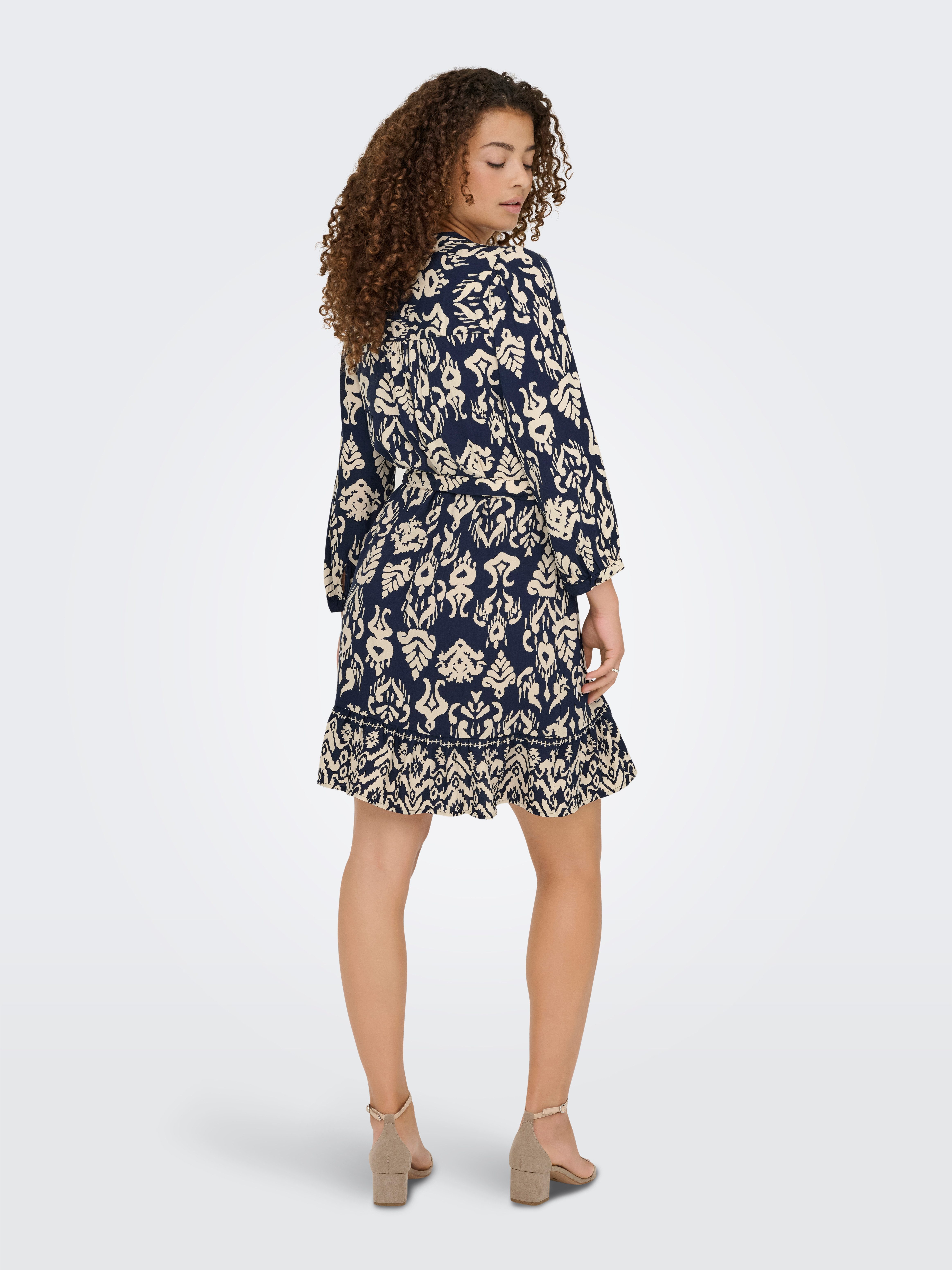 Only Tuniekjurk ONLANTONIA LIFE 3/4 SHORT DRESS WVN