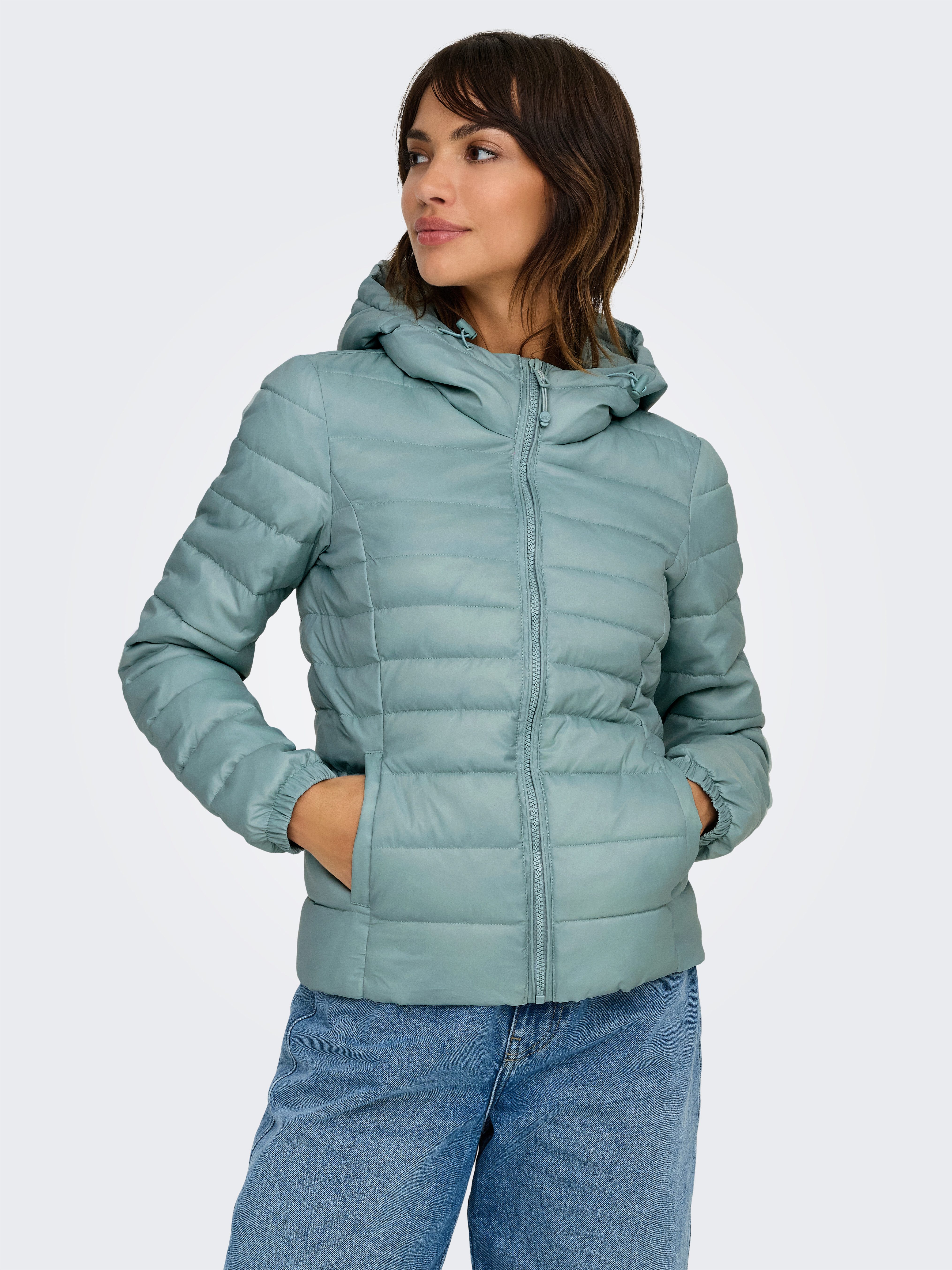 Only Gewatteerde jas ONLTAHOE HOOD JACKET OTW NOOS