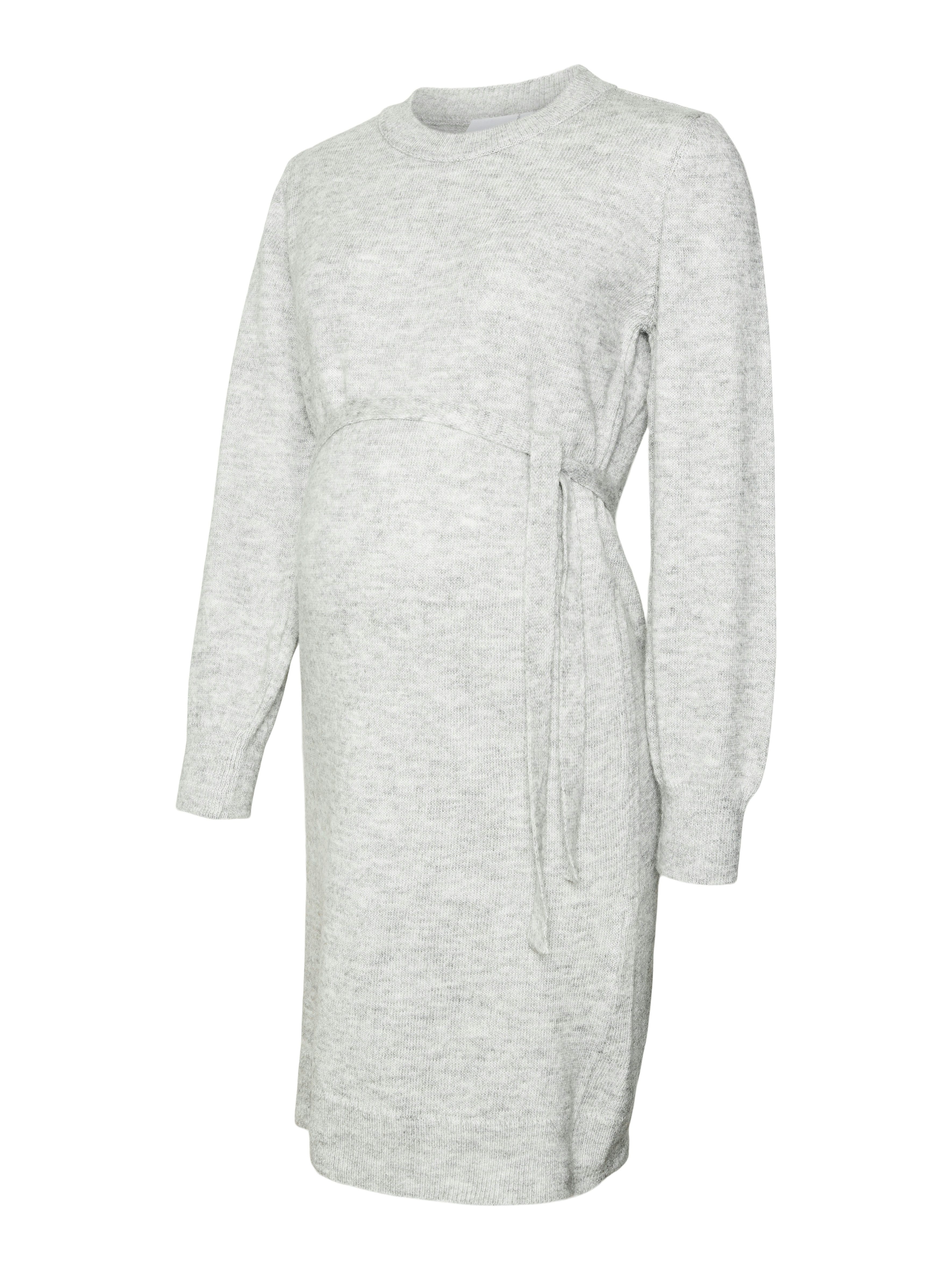 Mamalicious Positiejurk MLNEWANNE L/S ABK KNIT DRESS A. NOOS
