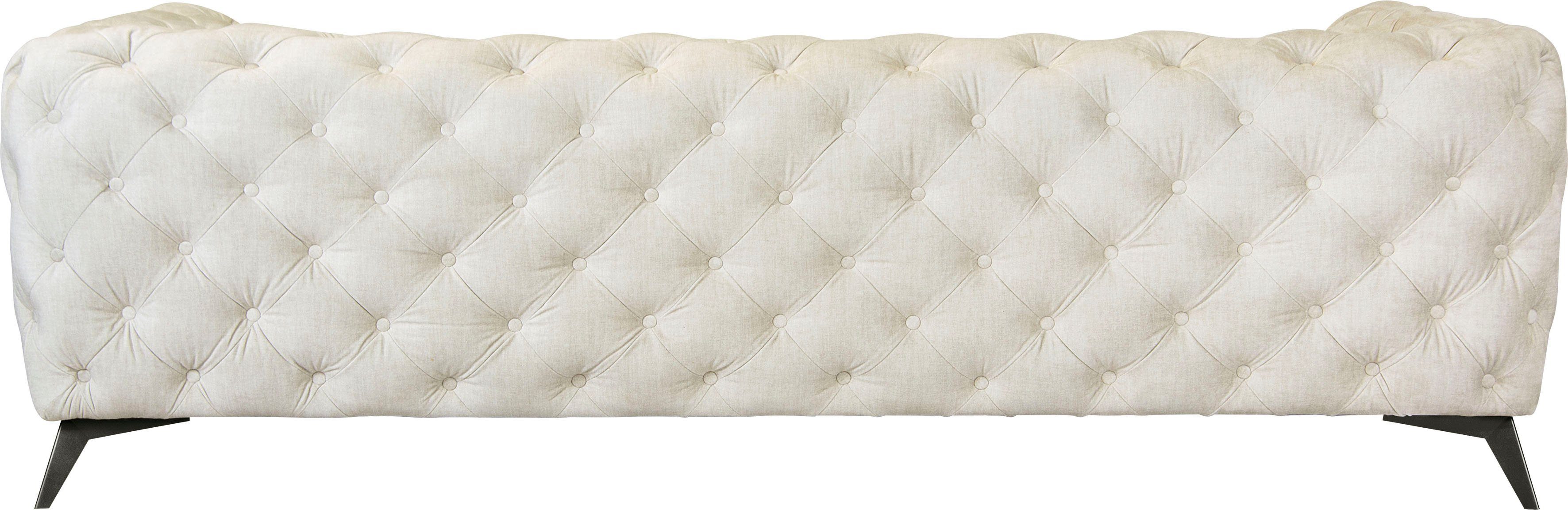 Leonique Chesterfield-bank Glynis luxueuze capitonnage, moderne chesterfield look, kleur van de poten ter keuze