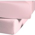 fleuresse hoeslaken comfort powerstretchfunctie met elastan (1 stuk) roze