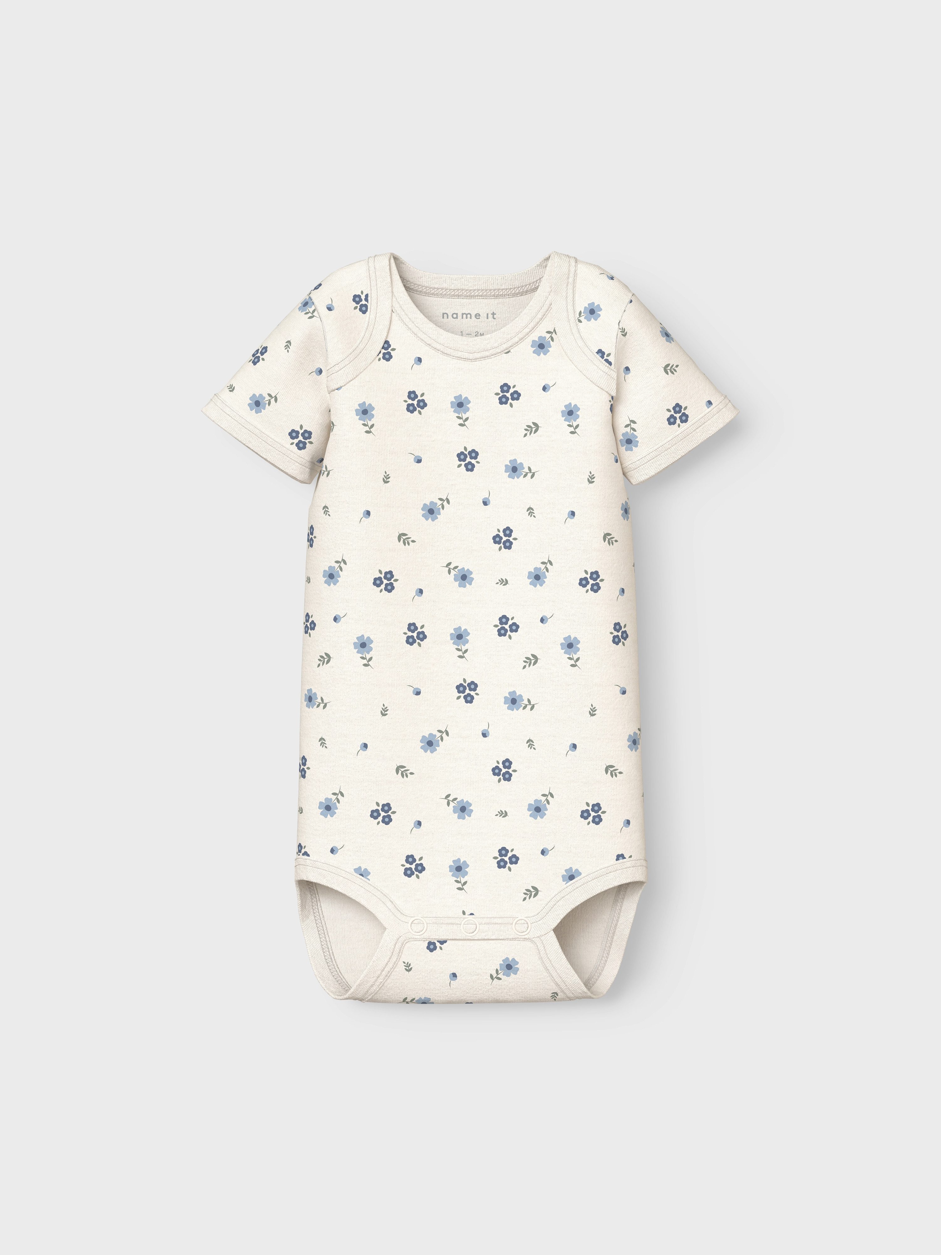 Name It Body NBFBODY 3P SS JET STREAM FLOWER NOOS (set 3-delig)