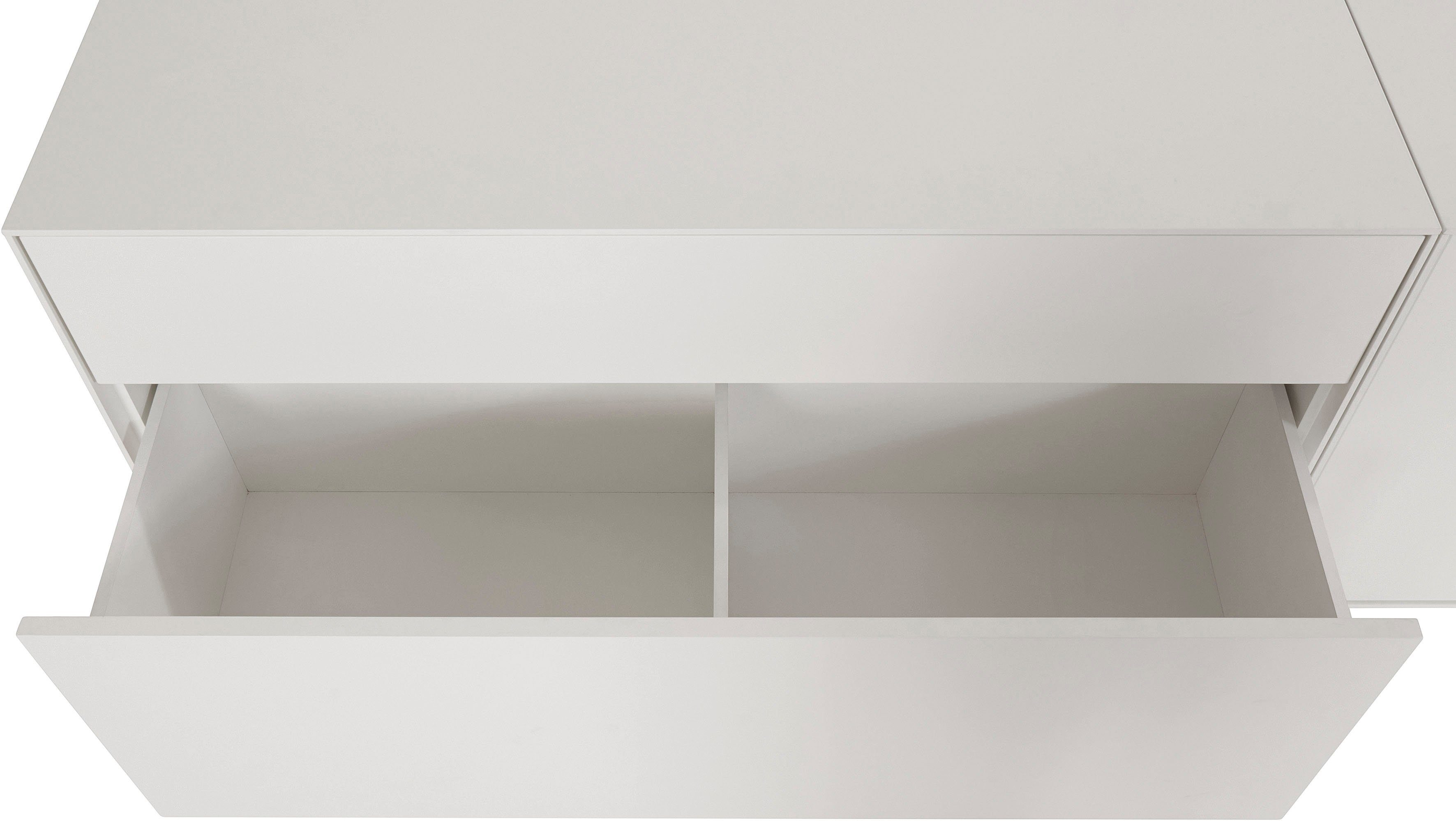 LeGer Home by Lena Gercke Tv-meubel Essentials Breedte: 279 cm, MDF gelakt, push-to-open-functie (2 stuks)