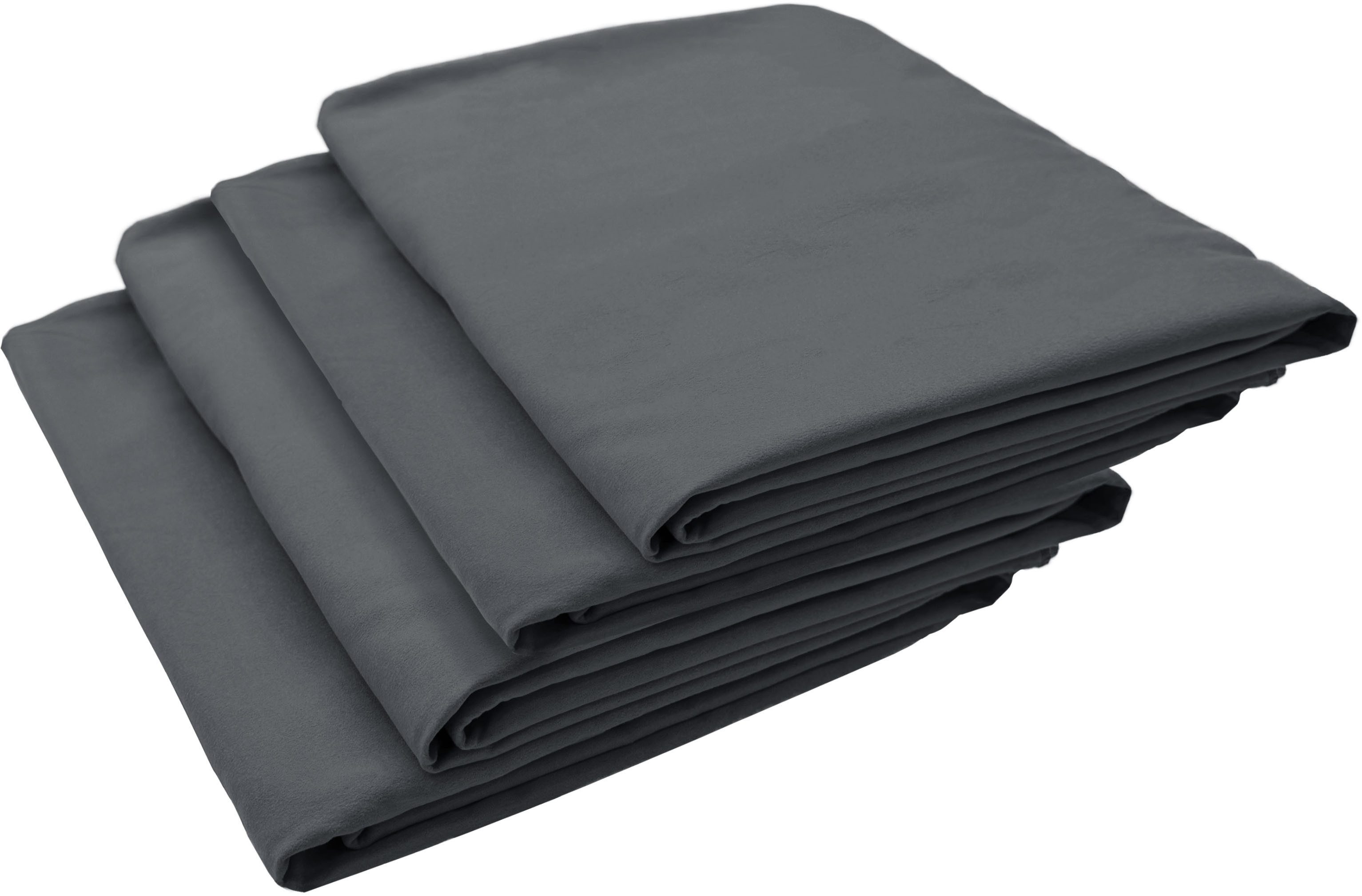 my home Handdoeken Xavi, 4 delen, ideaal als sporthanddoek, reishanddoek als serie en set, zeer licht, compact, sneldrogend, microvezel (4 stuks)