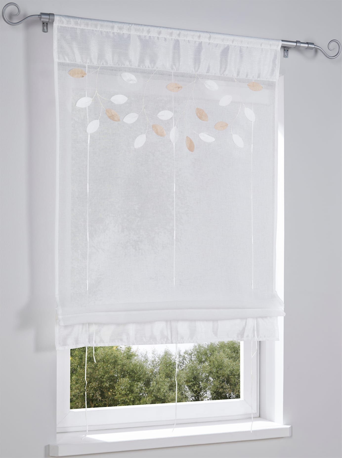heine home Romeins rolgordijn (1 stuk) vouwgordijnen & jaloezieën beige