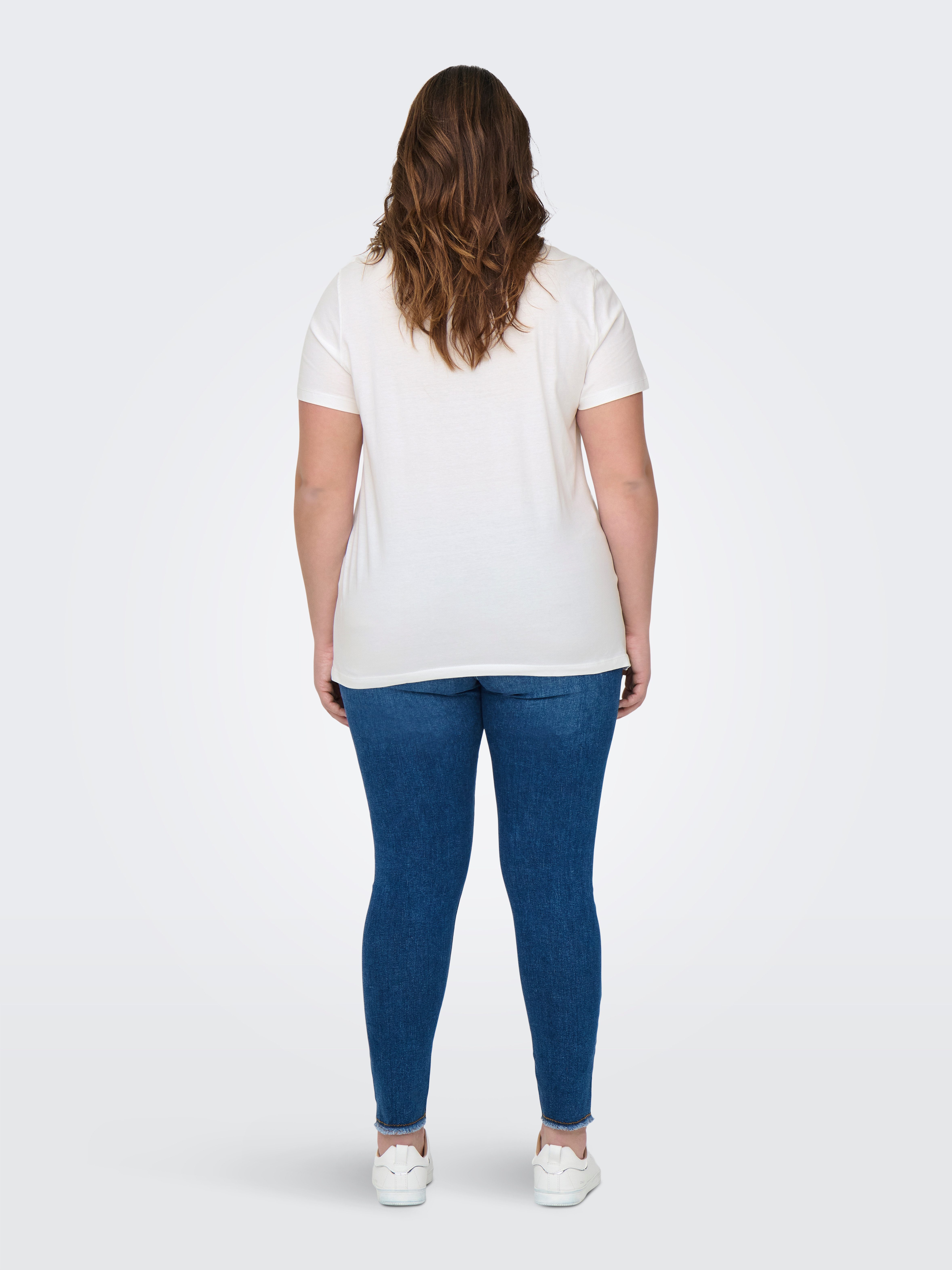 ONLY CARMAKOMA Shirt met korte mouwen CARBRINNA LIFE SS REG TEE JRS