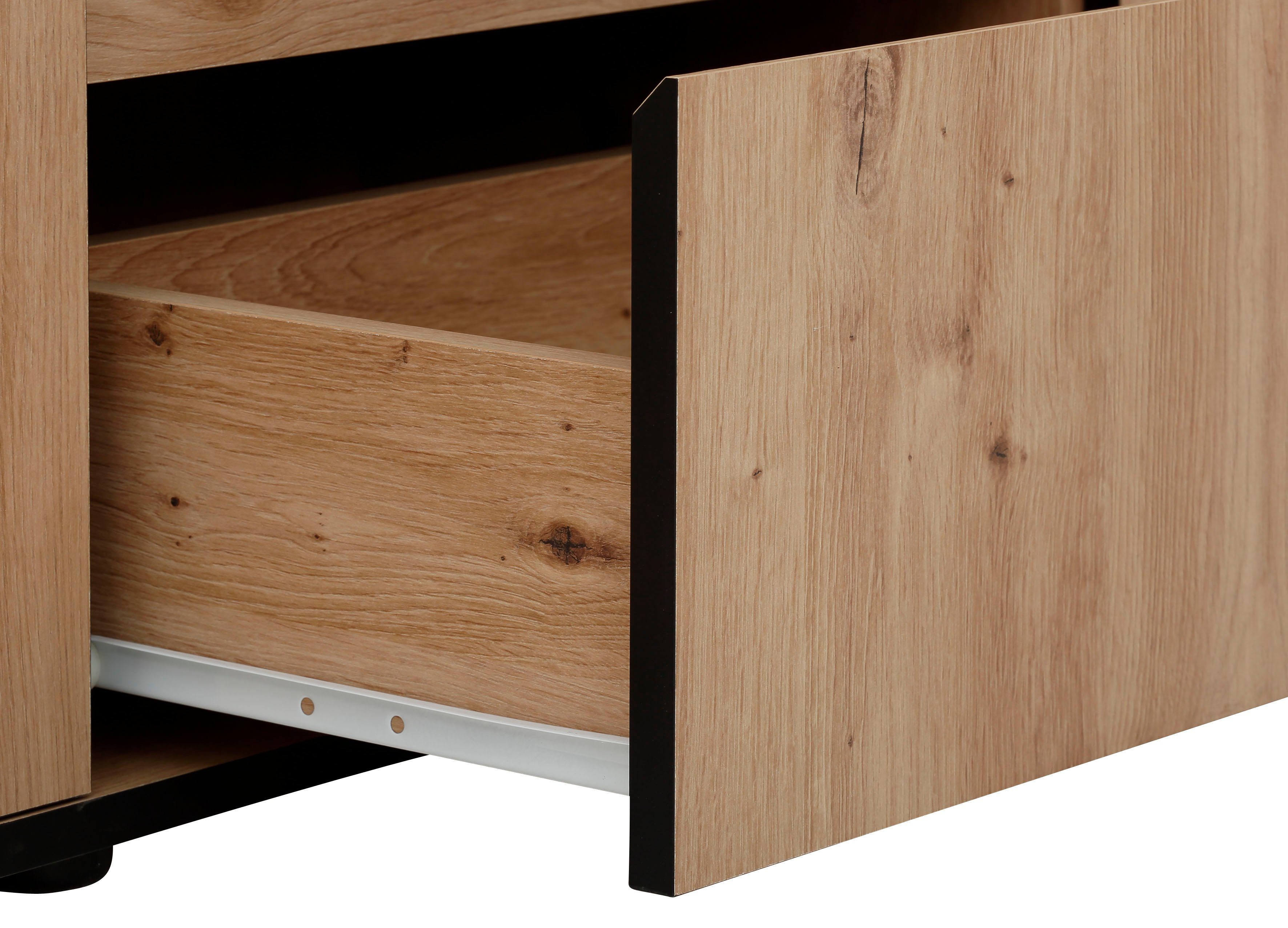 HELA Dressoir Ariana met schuinverwerkte verzonken grepen, breedte 160 cm