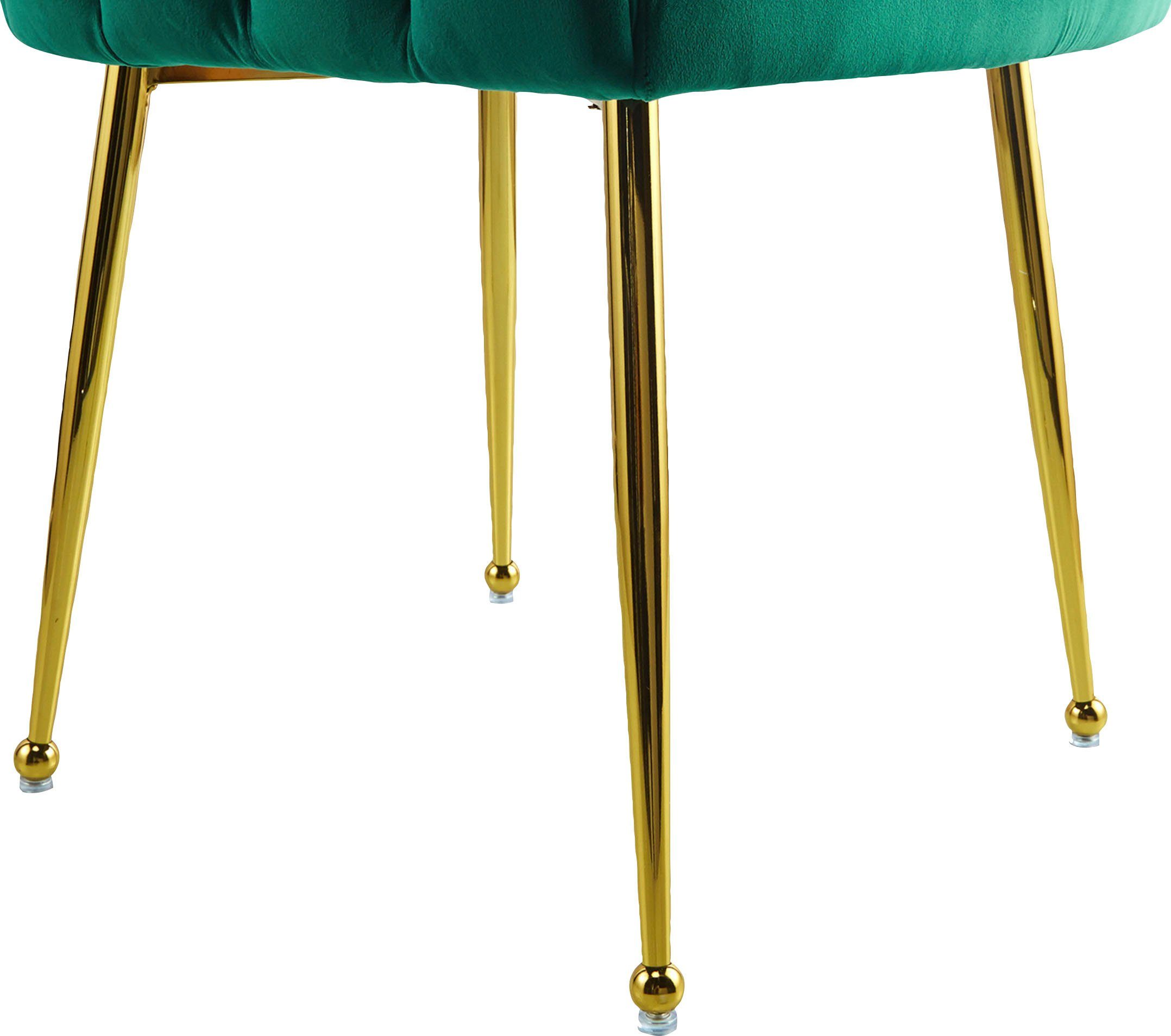 Kayoom Eetkamerstoel Stoel Mucha, decoratieve luxe stoel fluweelzachte bekleding, aantrekkelijk, verkrijgbaar in edele kleuren (1 stuk)