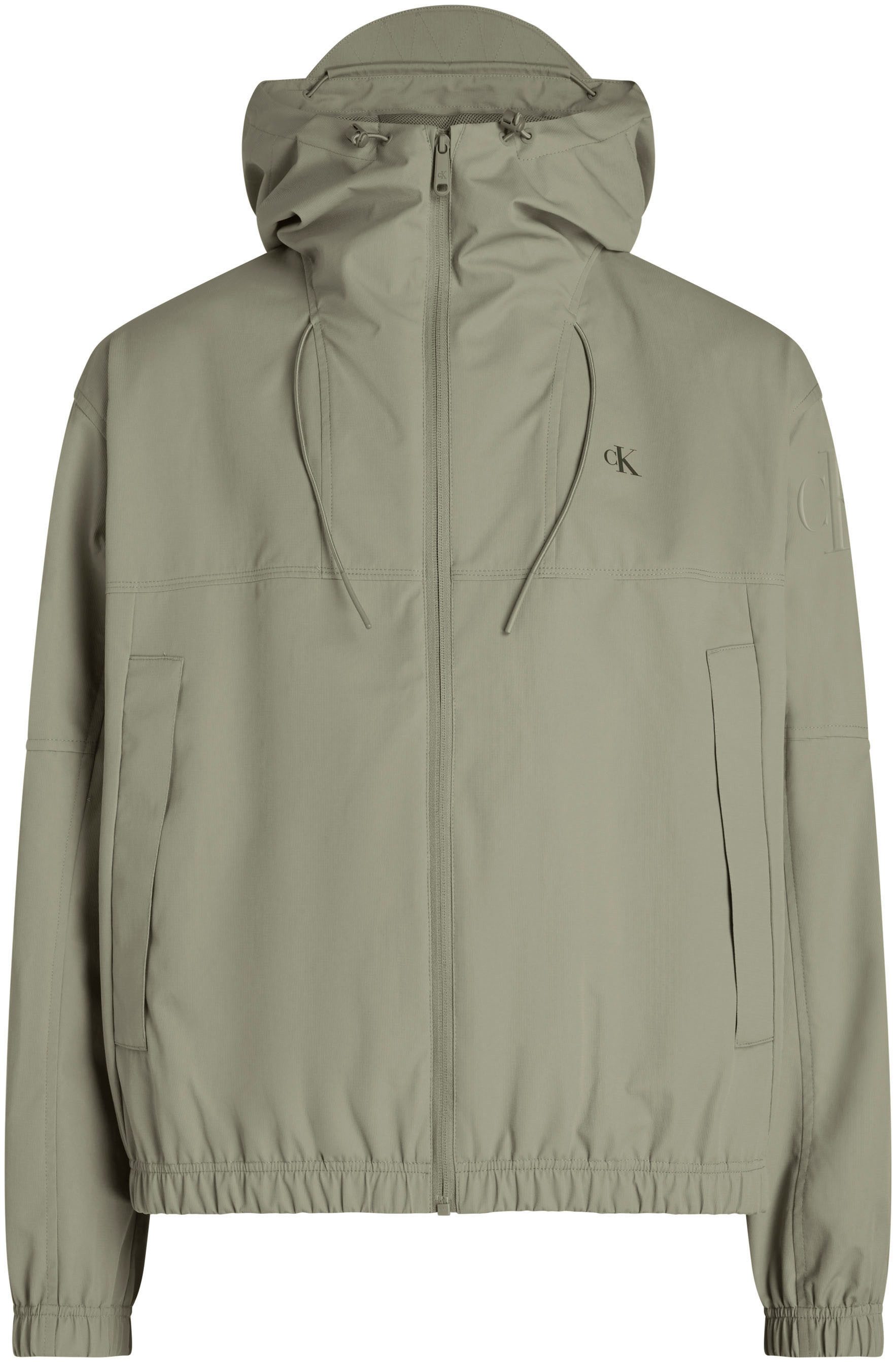 Calvin Klein Allweatherjack TECHNICAL JACKET Logodruk, steekzakken