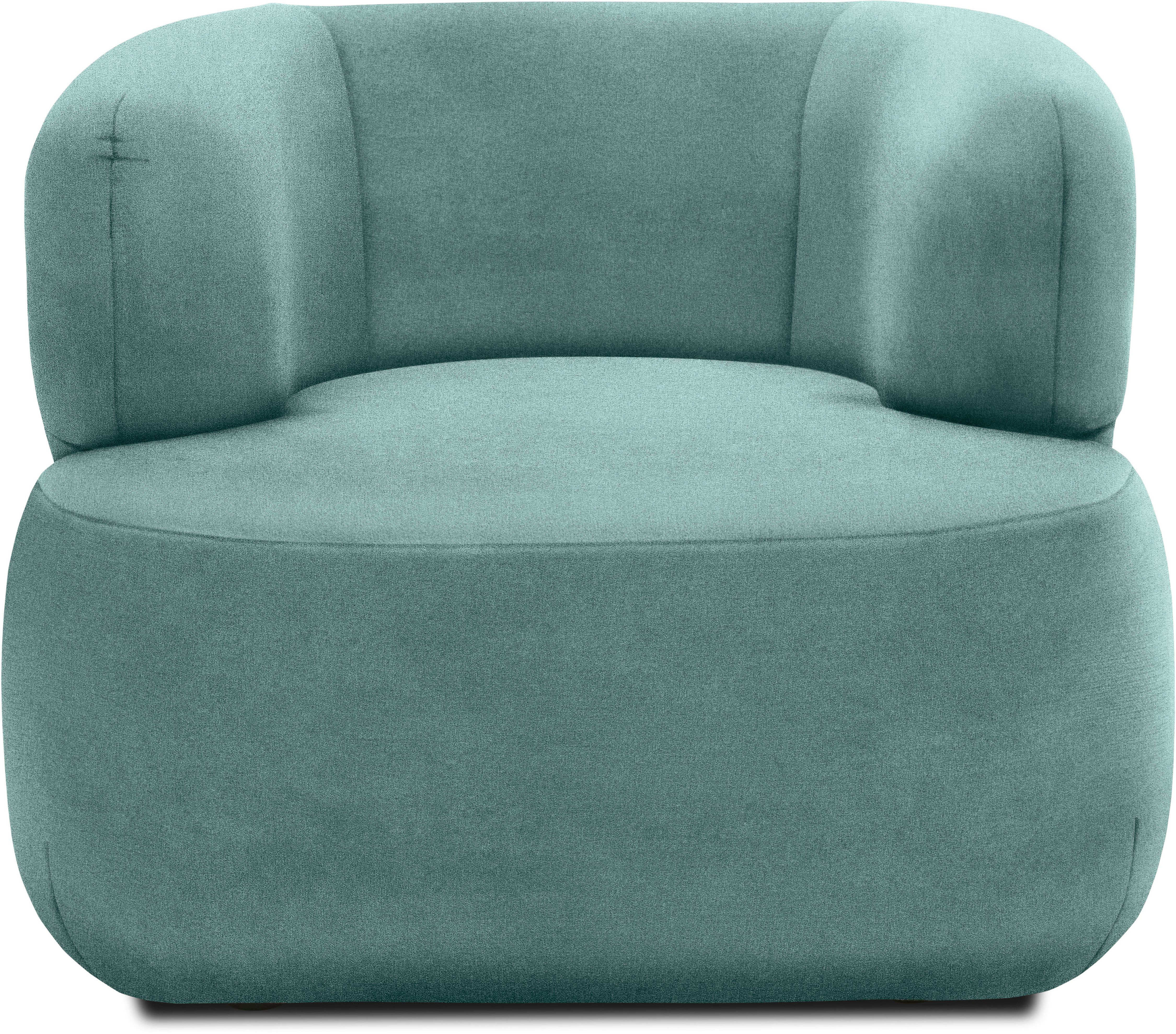 DOMO collection Fauteuil 800012 ontwerpstoel, comfortabel en elegant, organische vormtaal fauteuils groen