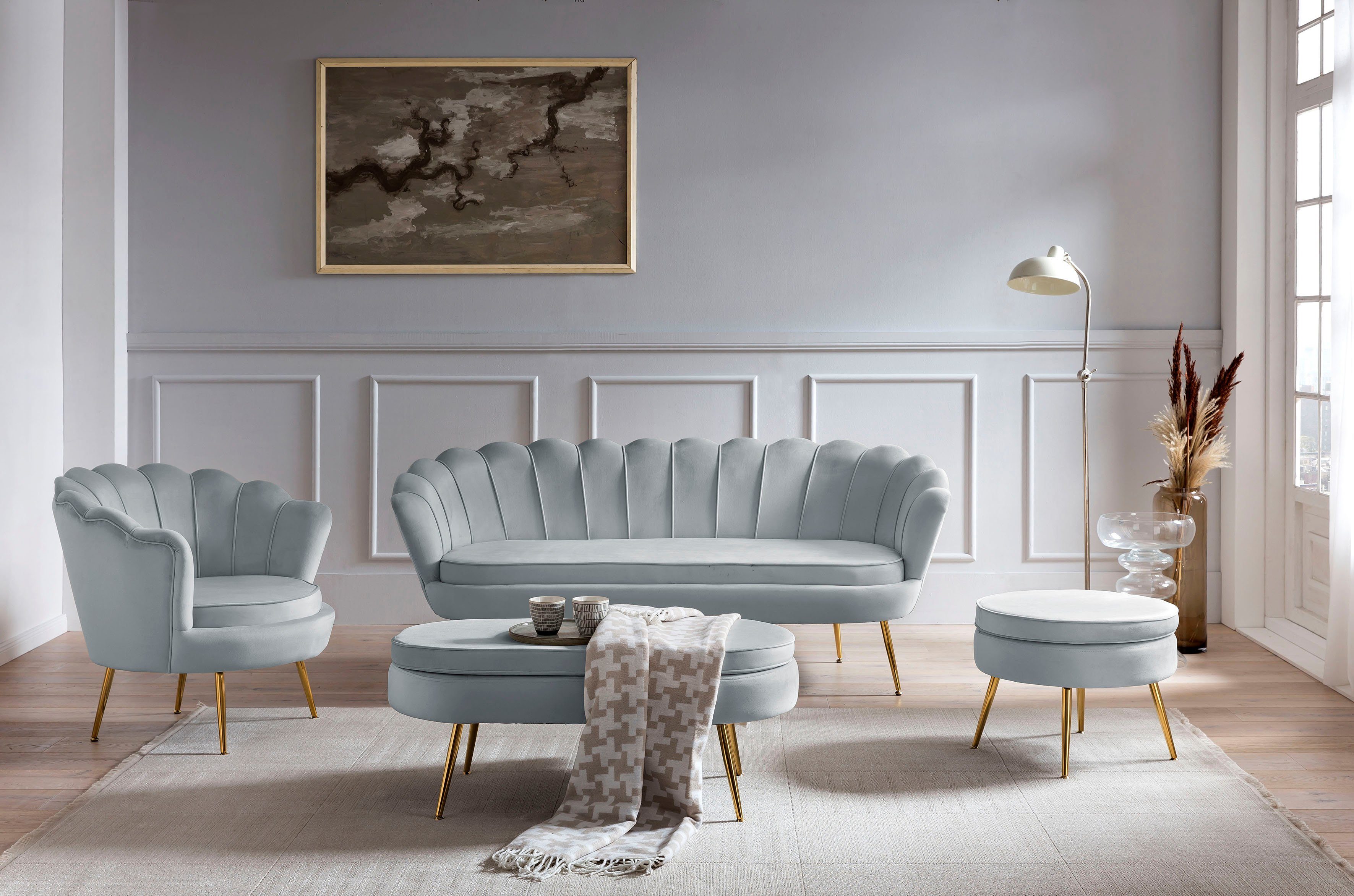 SalesFever Loungestoel Clam opvallend schelpdesign