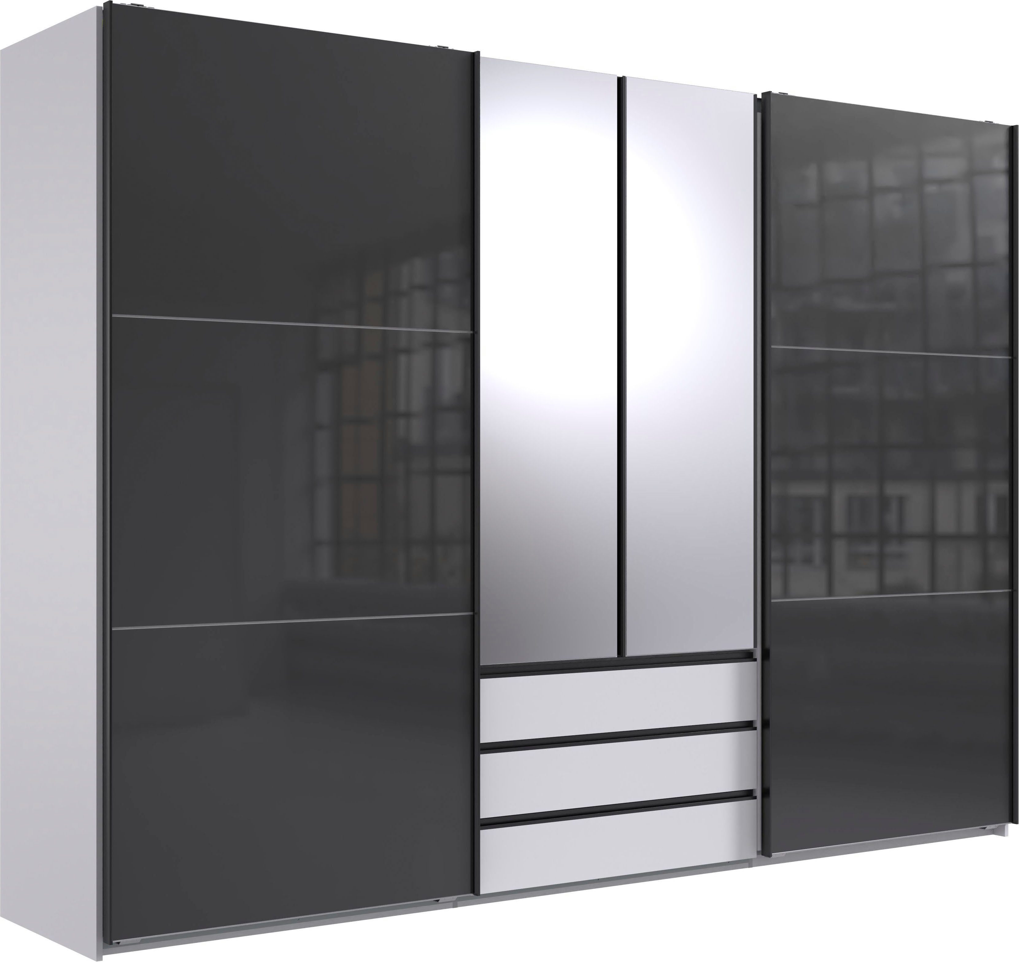 Wimex Zweefdeurkast Magic by fresh to go zweefdeurkasten maat 300 cm x 216 cm x 65 cm wit