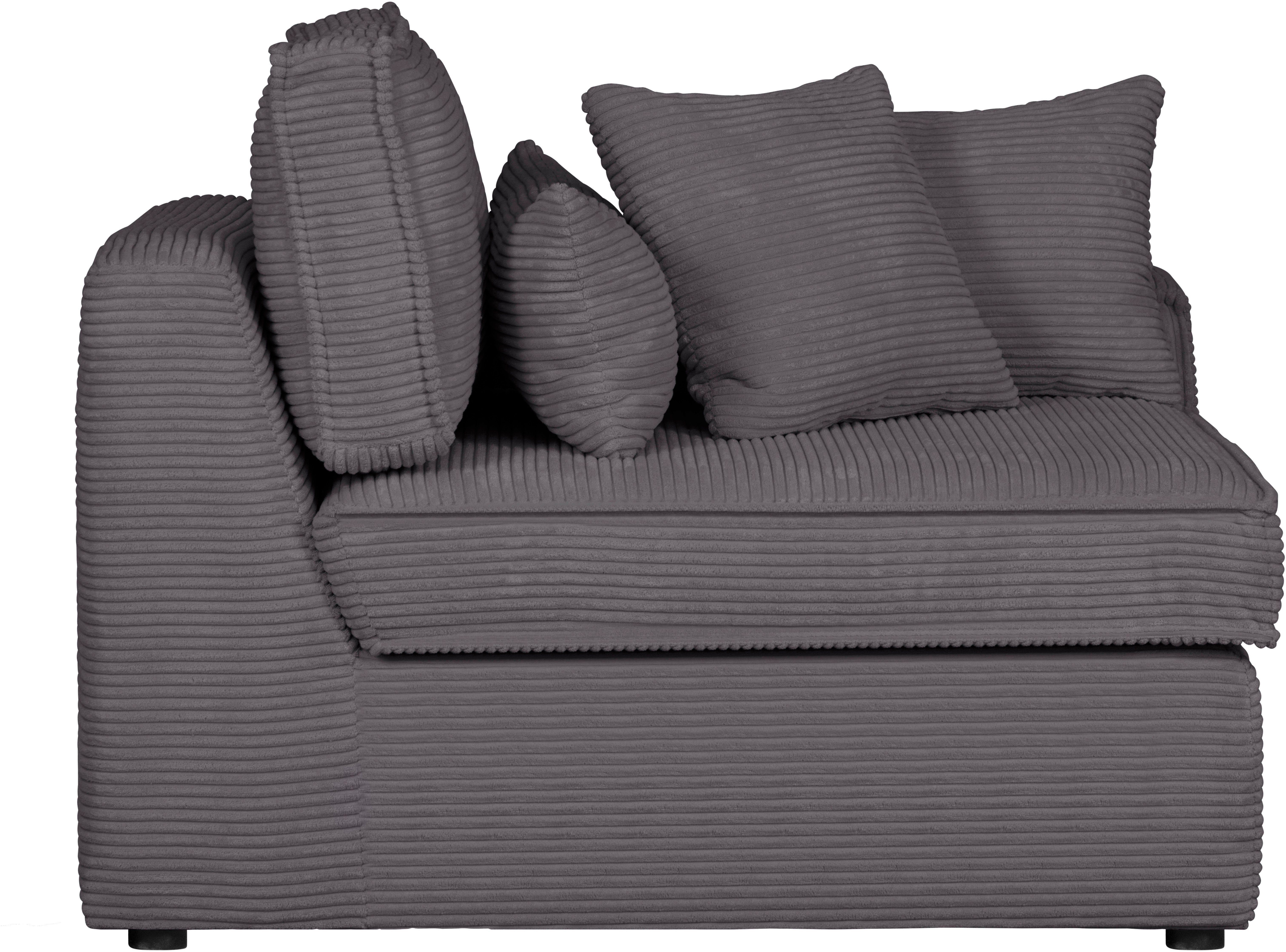 RAUM.ID Sofaelement Florid als deel van een modulaire bank, stevig zitcomfort, ook in cord