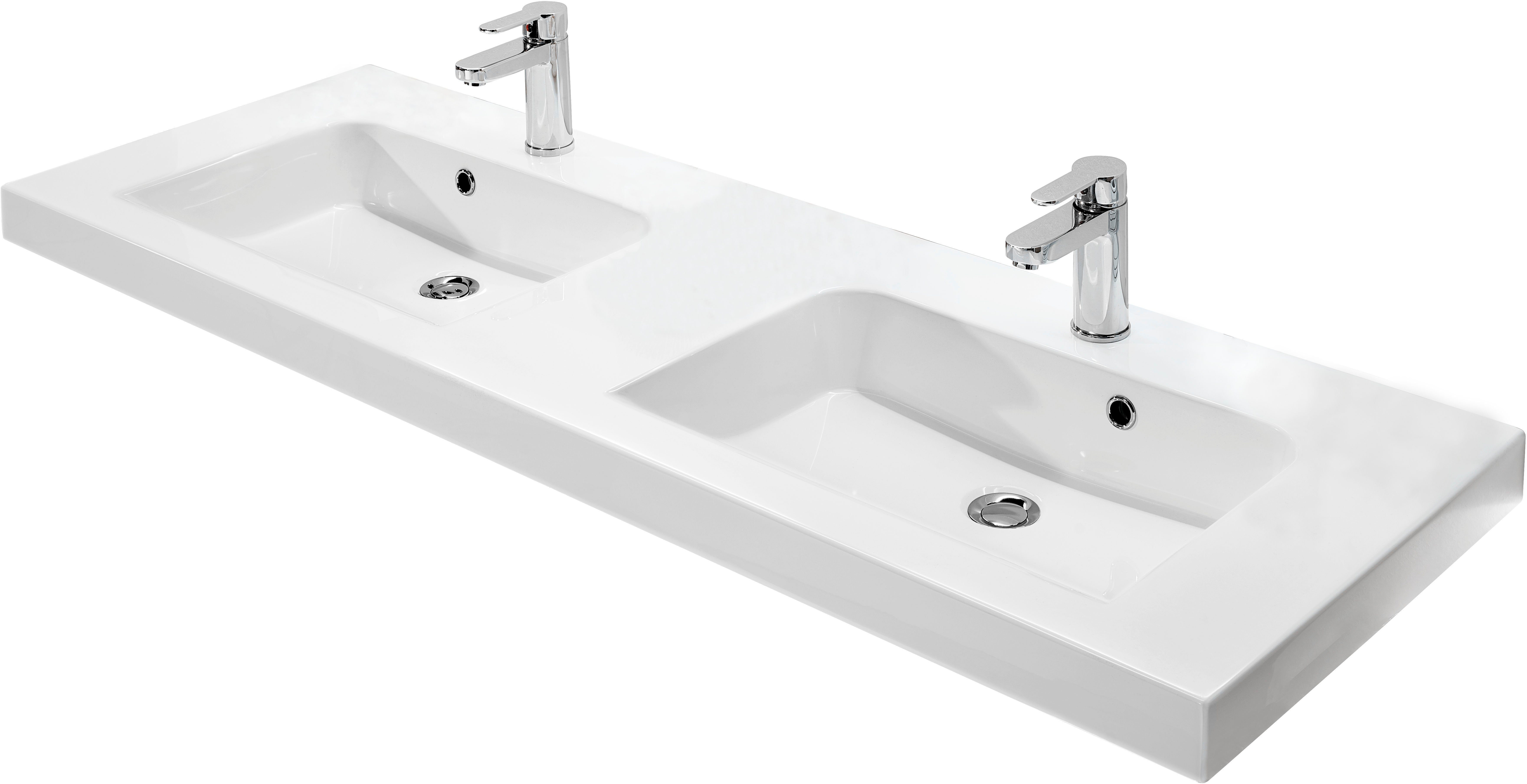 Saphir Wastafelonderkast Serie Balto mineraalmarmeren wastafel met onderkast, 147,8 cm breed (2-delig)