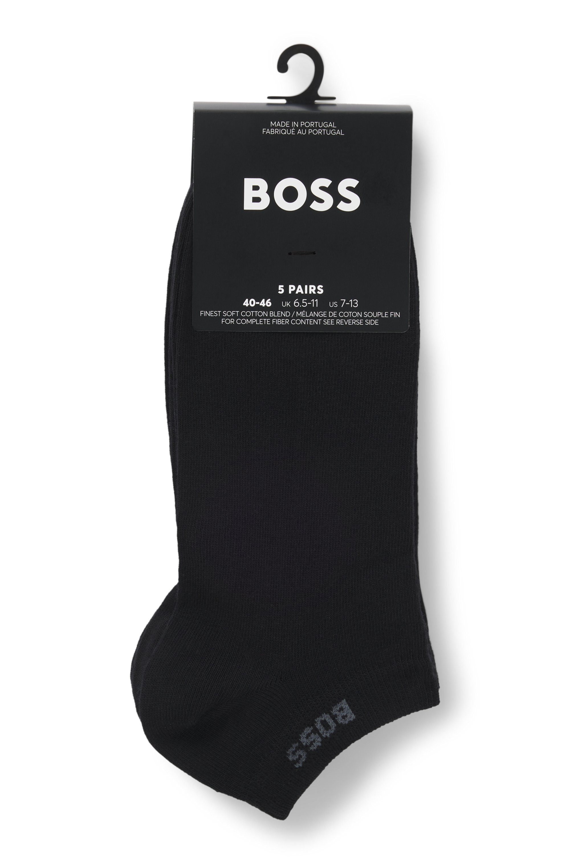 BOSS Sneakersokken 5P AS Uni CC met boss-label (set, 5 paar)
