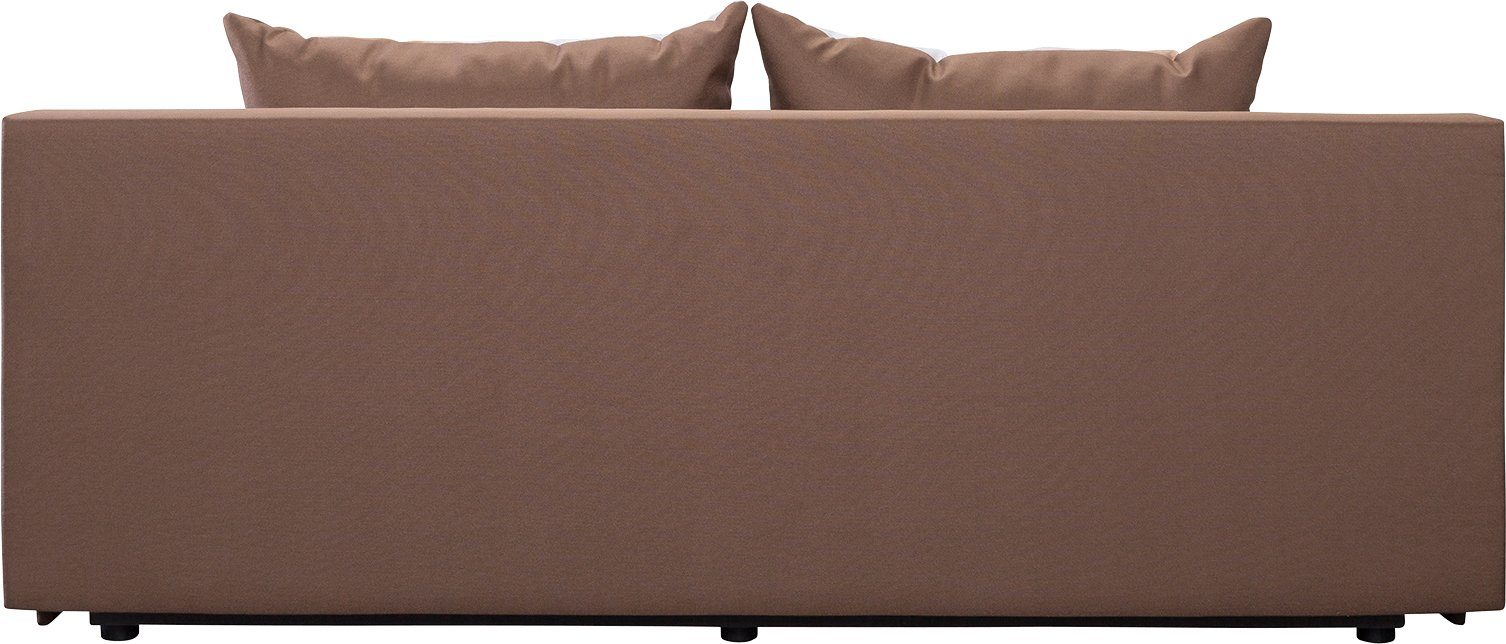 exxpo - sofa fashion 3-zitsbank Tabou motorfiets met slaapbank functie en bedbox, incl. losse sier- en rugkussens