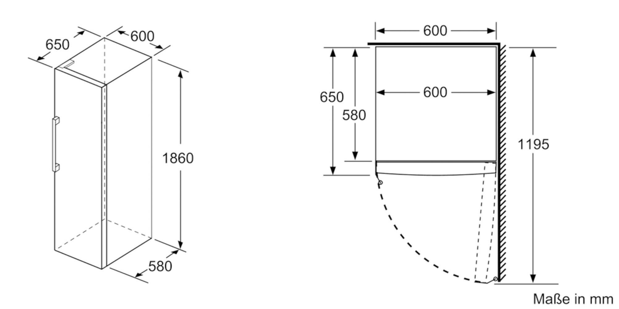 BOSCH European side-by-side KAN95VLEP
