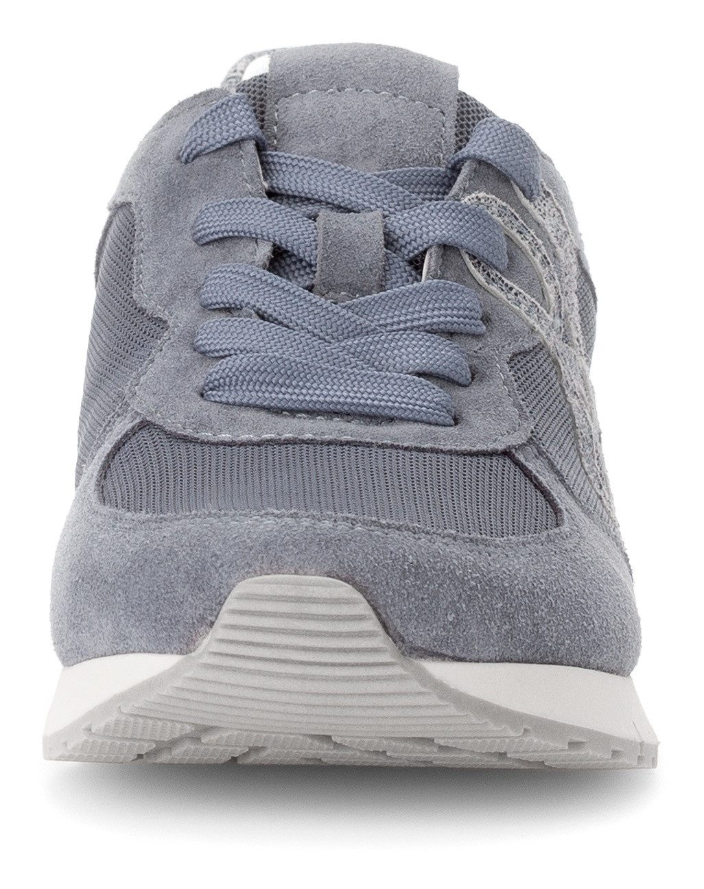 Gabor Sneakers met sleehak Florence , vrijetijdsschoen, lage schoen, veterschoen in comfortwijdte g (=breed)