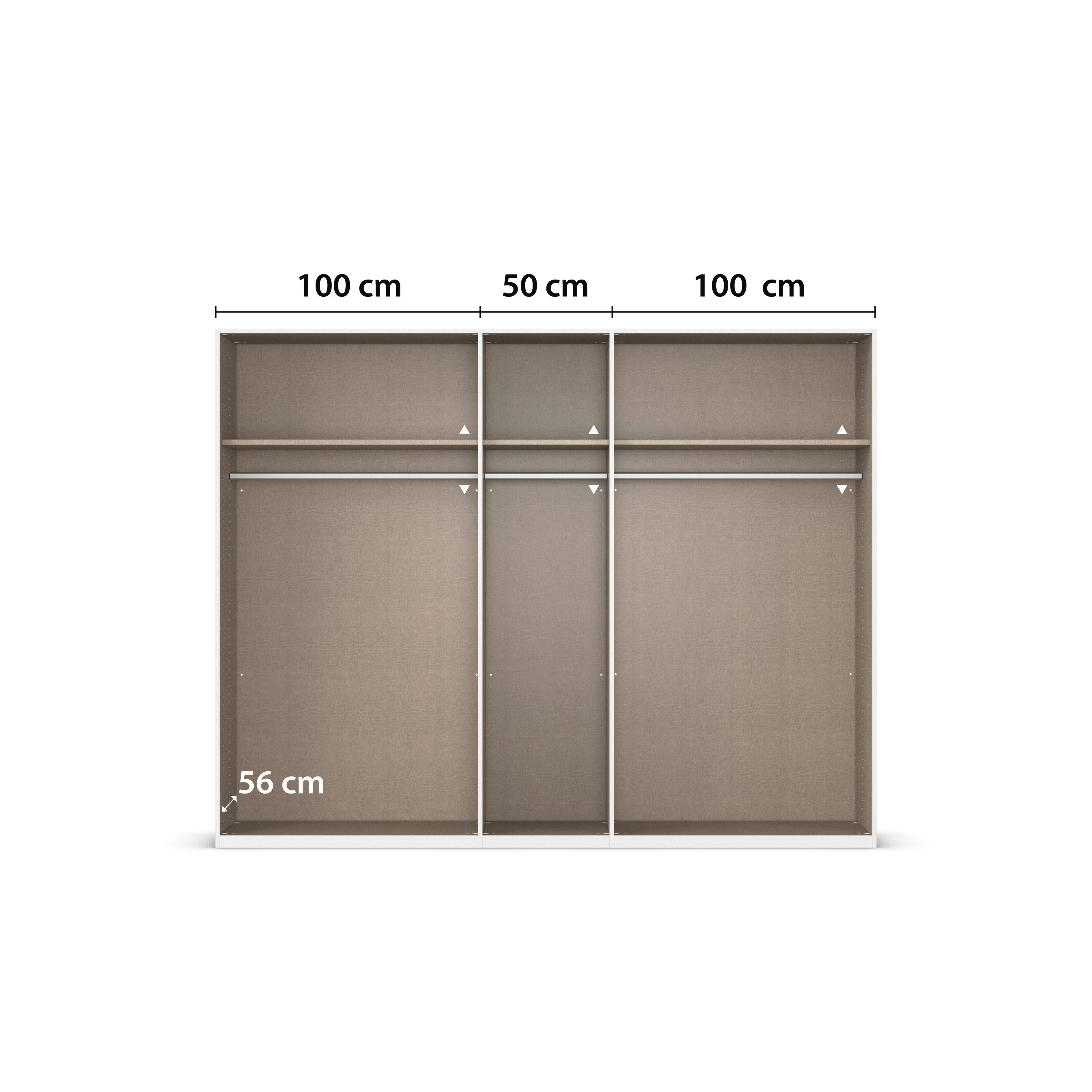 rauch Draaideurkast Kledingkast Kast Garderobe Slaapkamerkast EVELYN in elegante stijl, veel opbergruimte 4 breedtes en 2 hoogtes made in germany