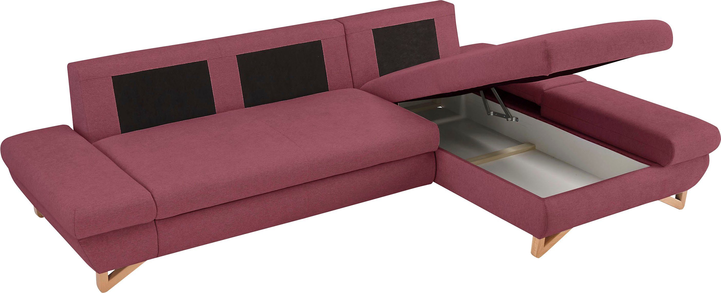 INOSIGN Slaapbank City/Giron comfortabele slaapbank (ligoppervlak 245 x 138 cm) en bedlade
