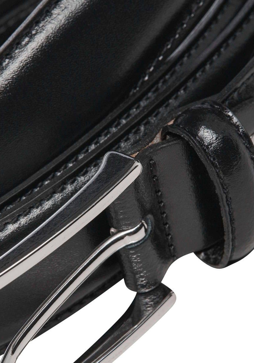 Jack & Jones Leren riem Klassieke herenriem, iets gebombeerd
