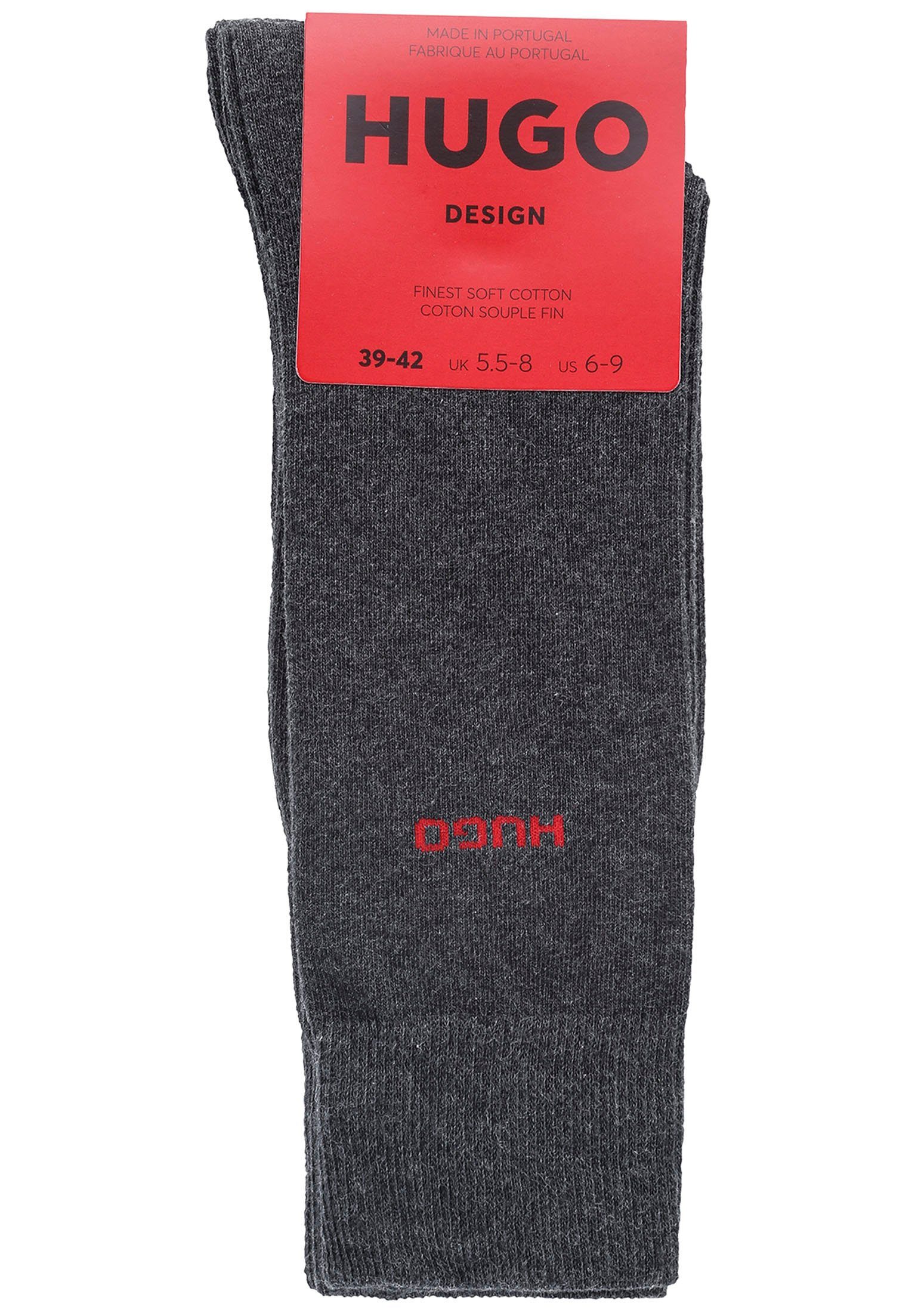 HUGO underwear Business-sokken 2P RS Uni CC met contrasterende hugo logo-opschrift (2 paar, Set van 2)