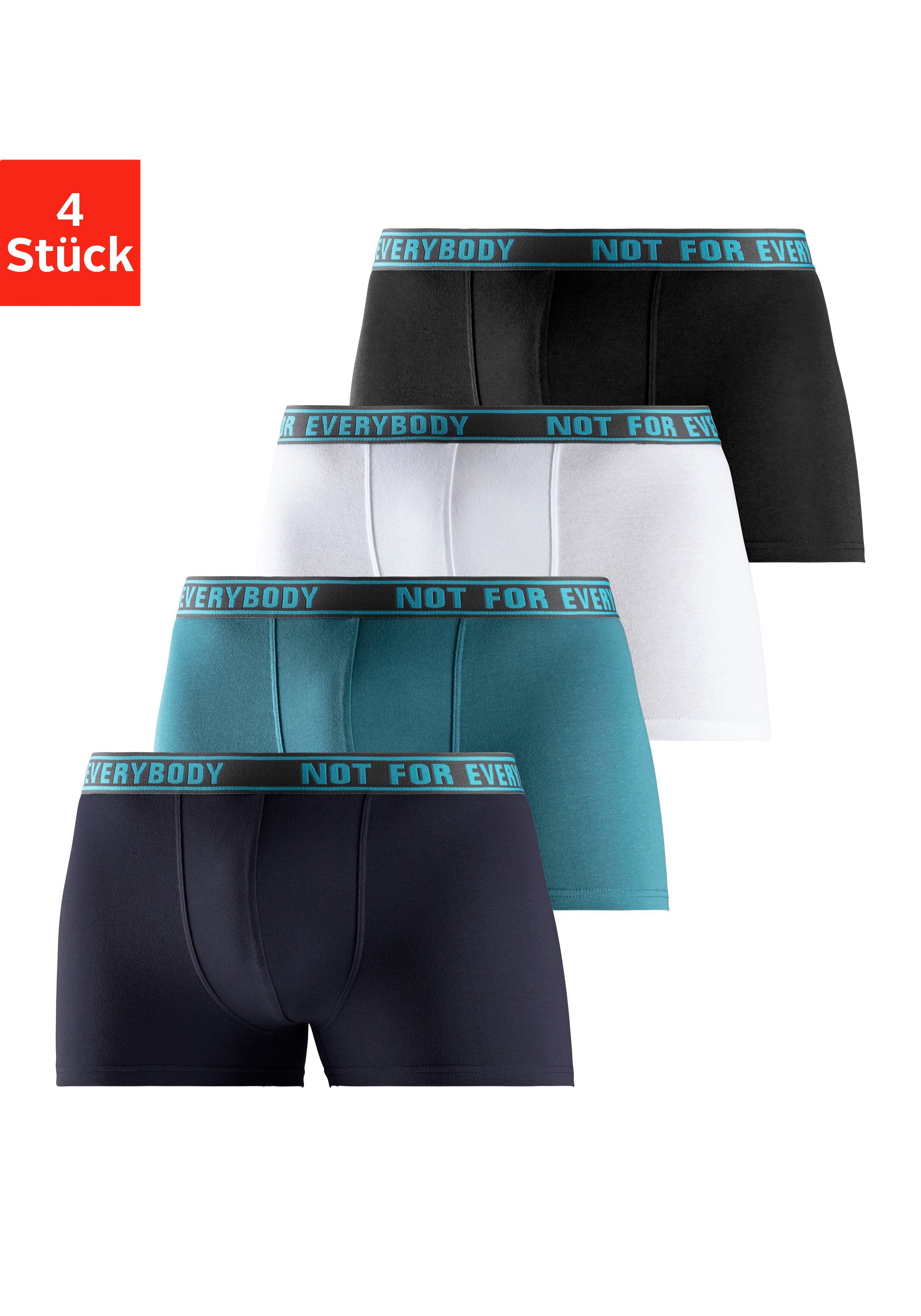 Bruno Banani Boxershort voor heren met tekst op de tailleband (set, 4 stuks)